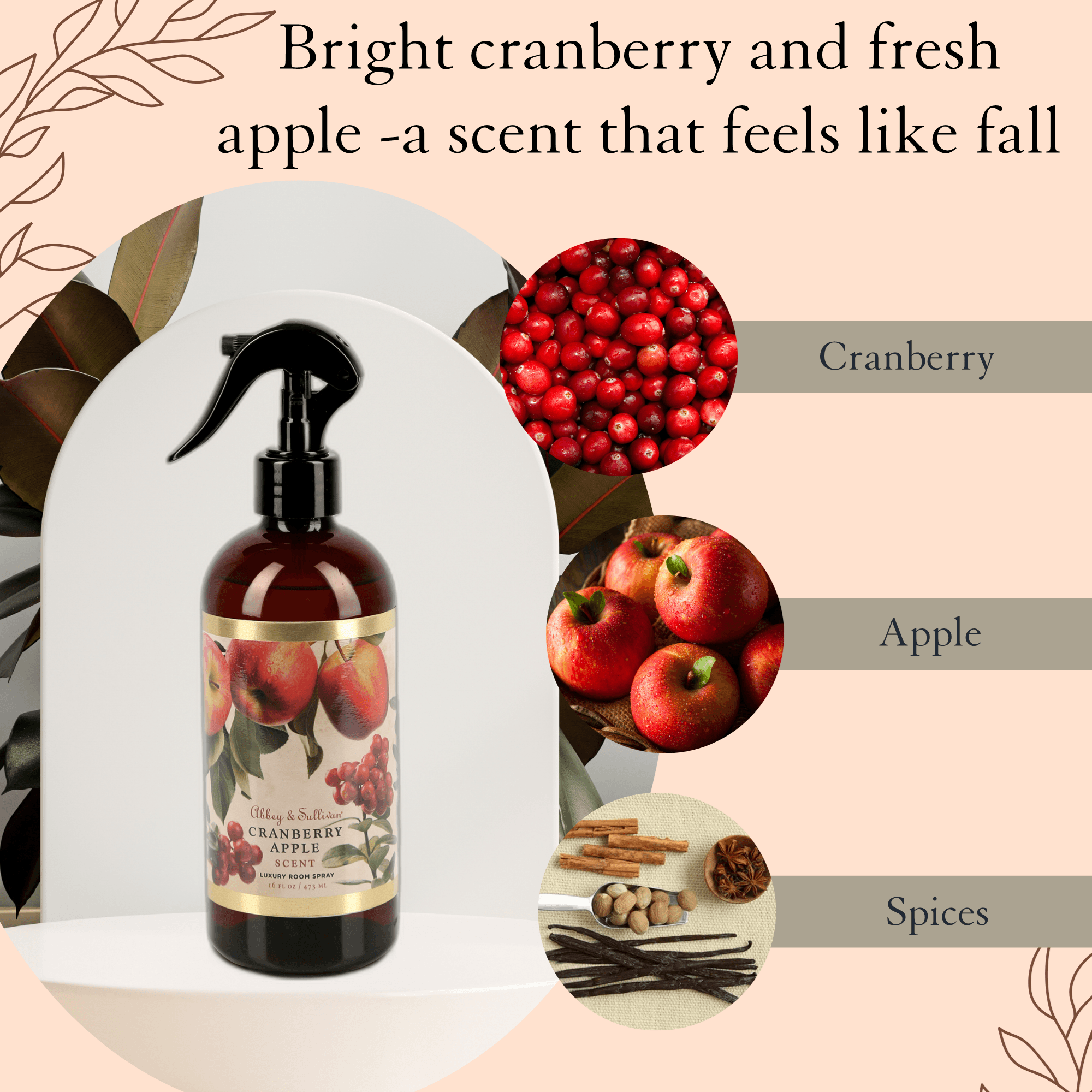 Best Room Sprays - Cranberry Apple - Abbey & Sullivan