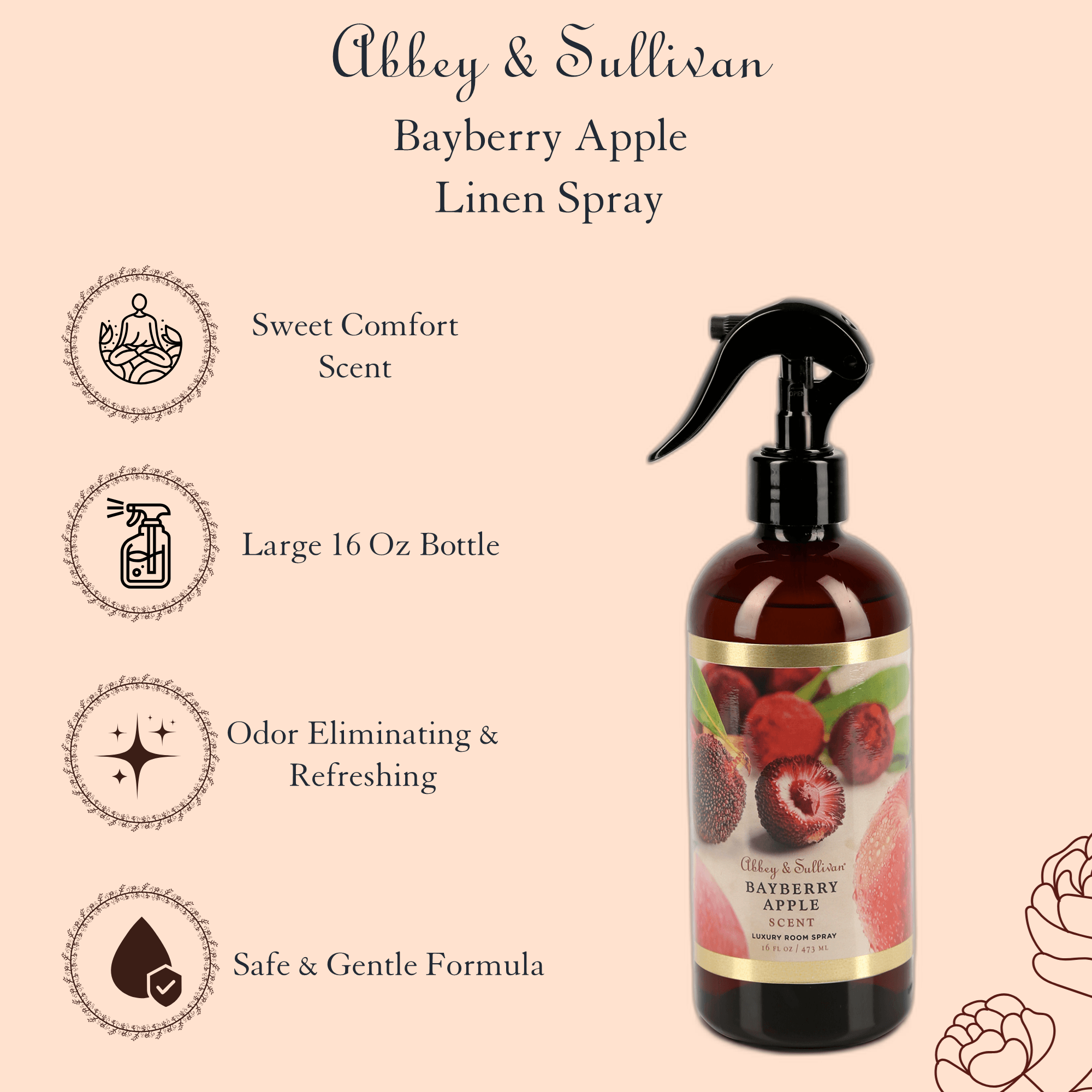 Best room sprays - Bayberry Apple - Abbey & Sullivan