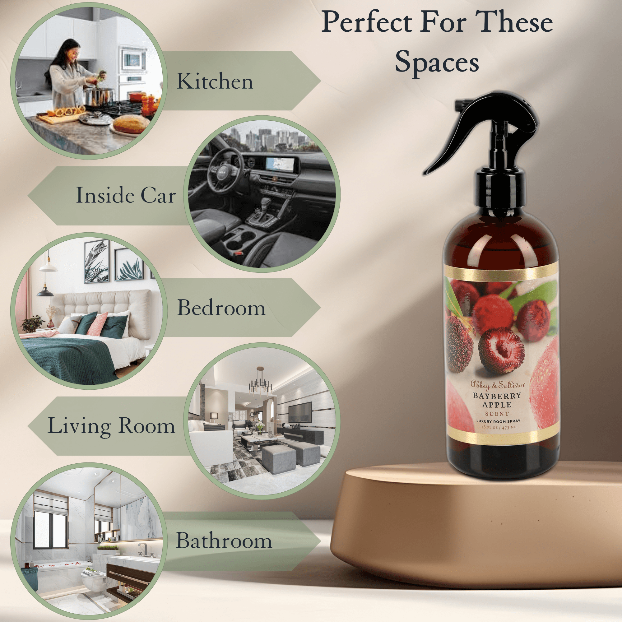 Best room sprays - Bayberry Apple - Abbey & Sullivan