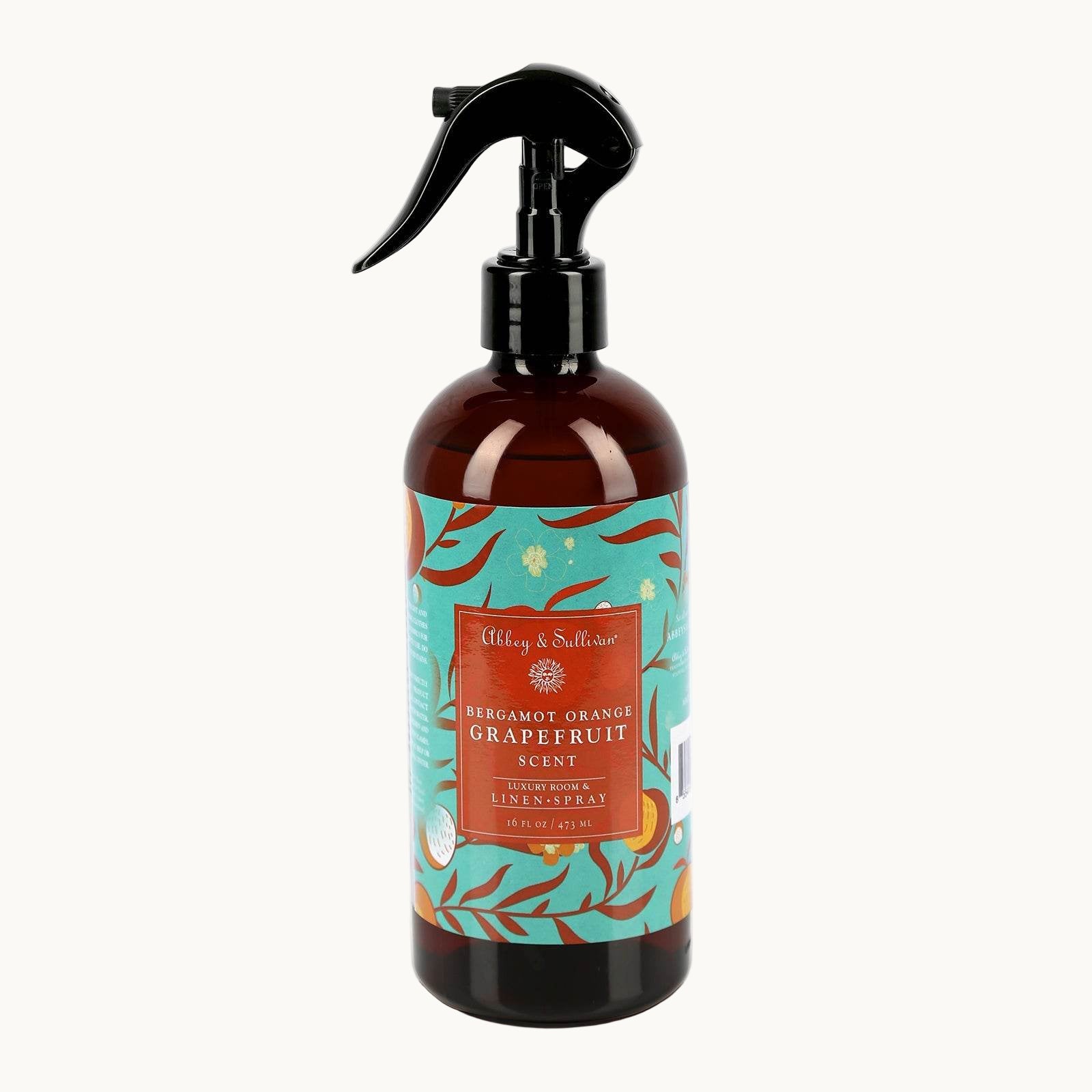 Best linen and room sprays - Bergamot Orange Grapefruit - Abbey & Sullivan