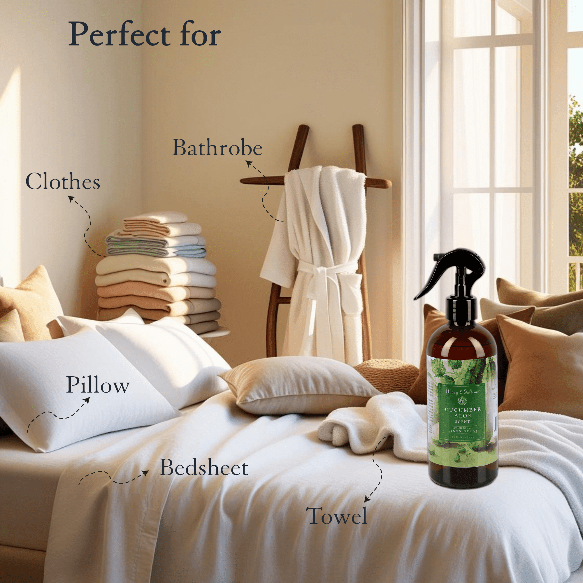Best linen and room sprays - Cucumber Aloe - Abbey & Sullivan
