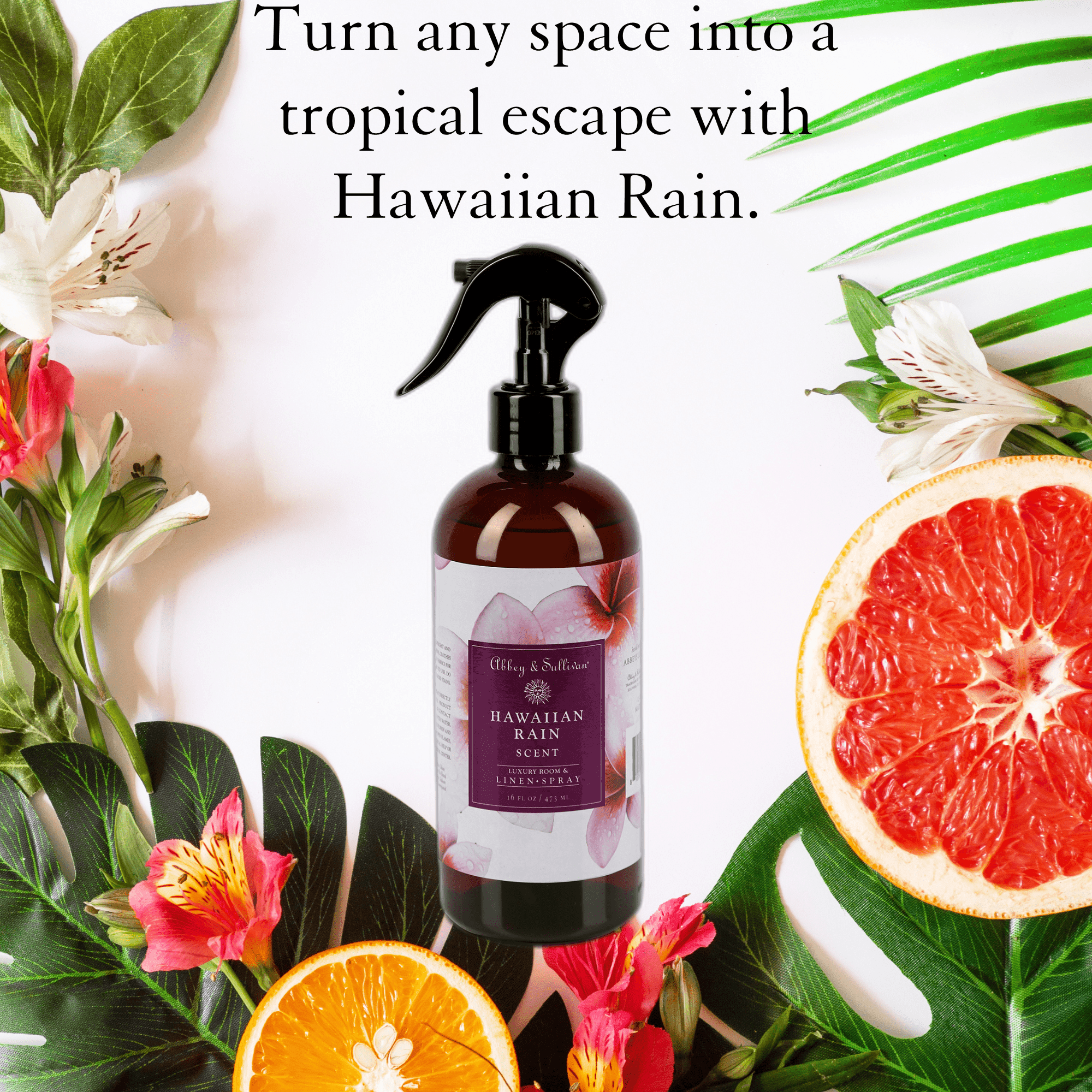 Best linen and room sprays - Hawaiian Rain - Abbey & Sullivan