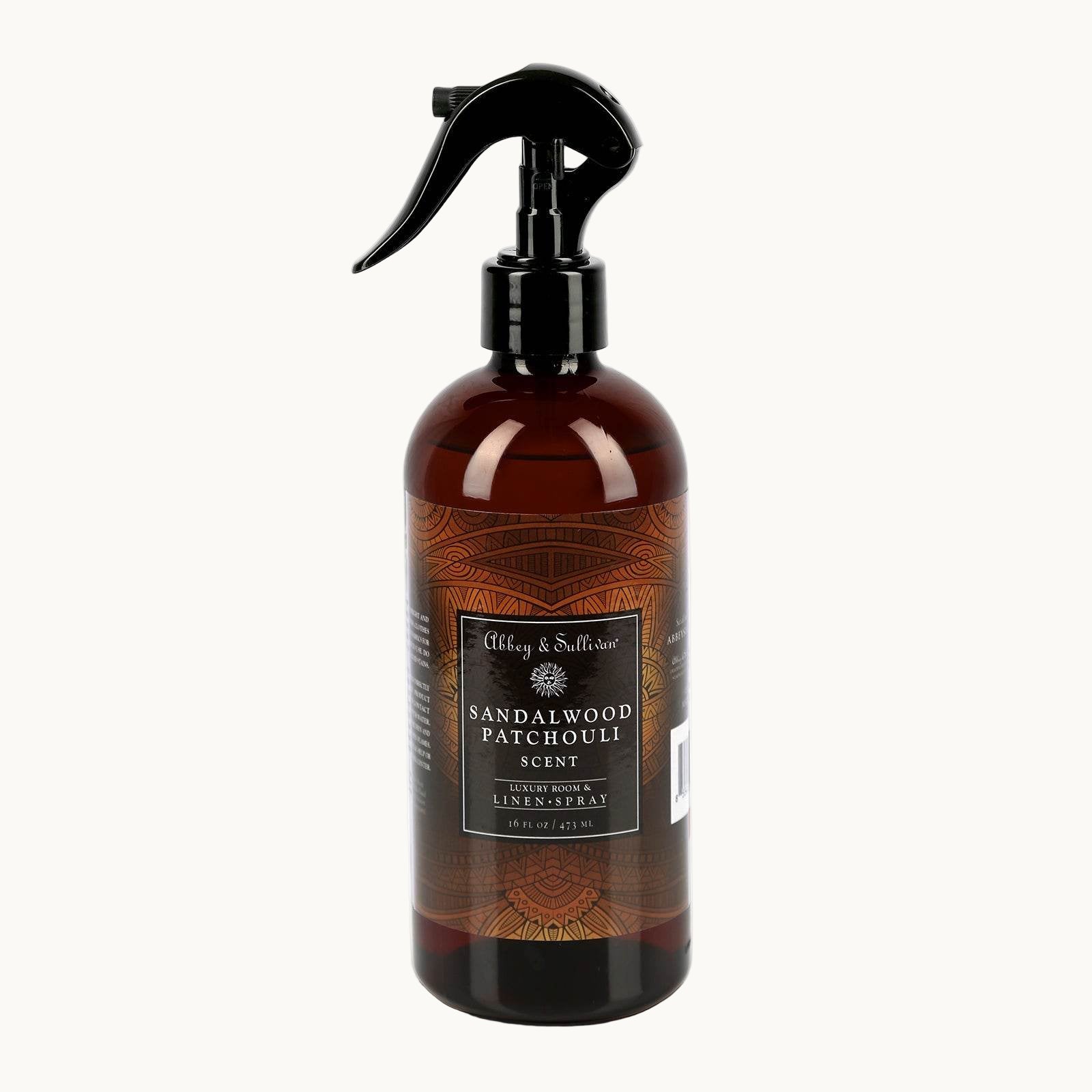 Best linen and room sprays - Sandalwood Patchouli - Abbey & Sullivan