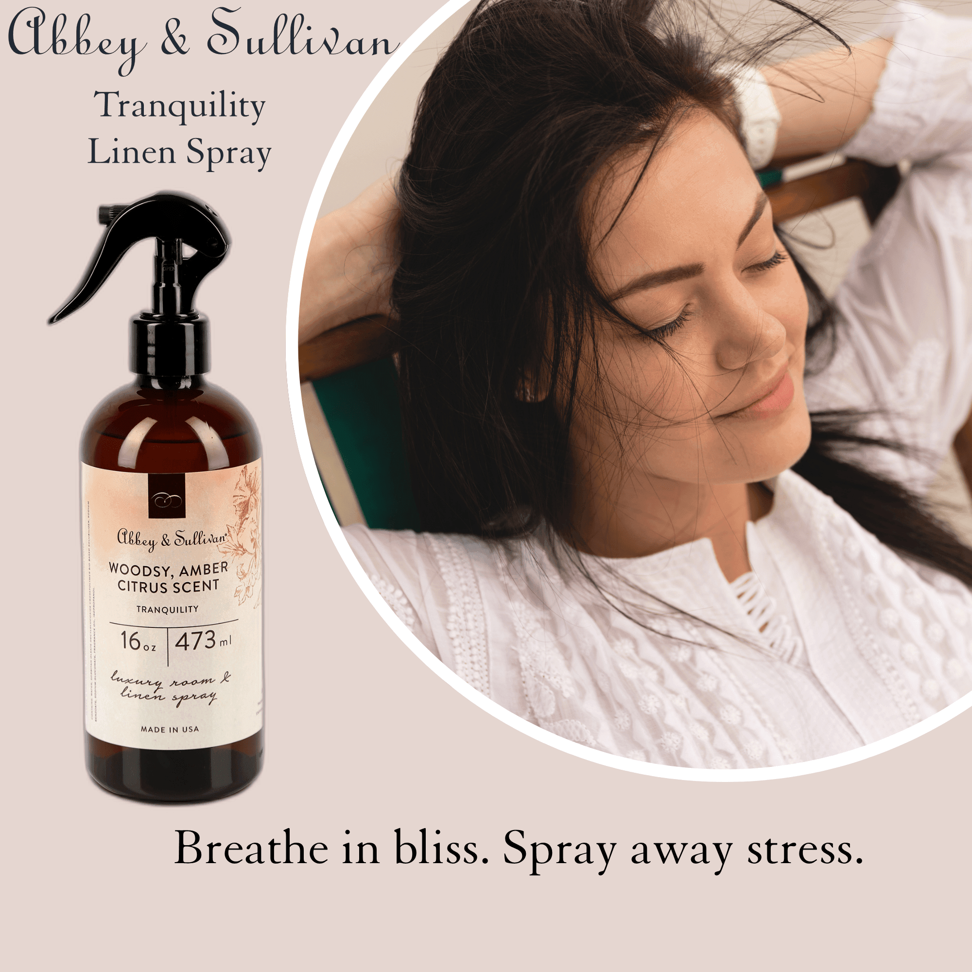 Best linen and room sprays - Tranquility - Abbey & Sullivan
