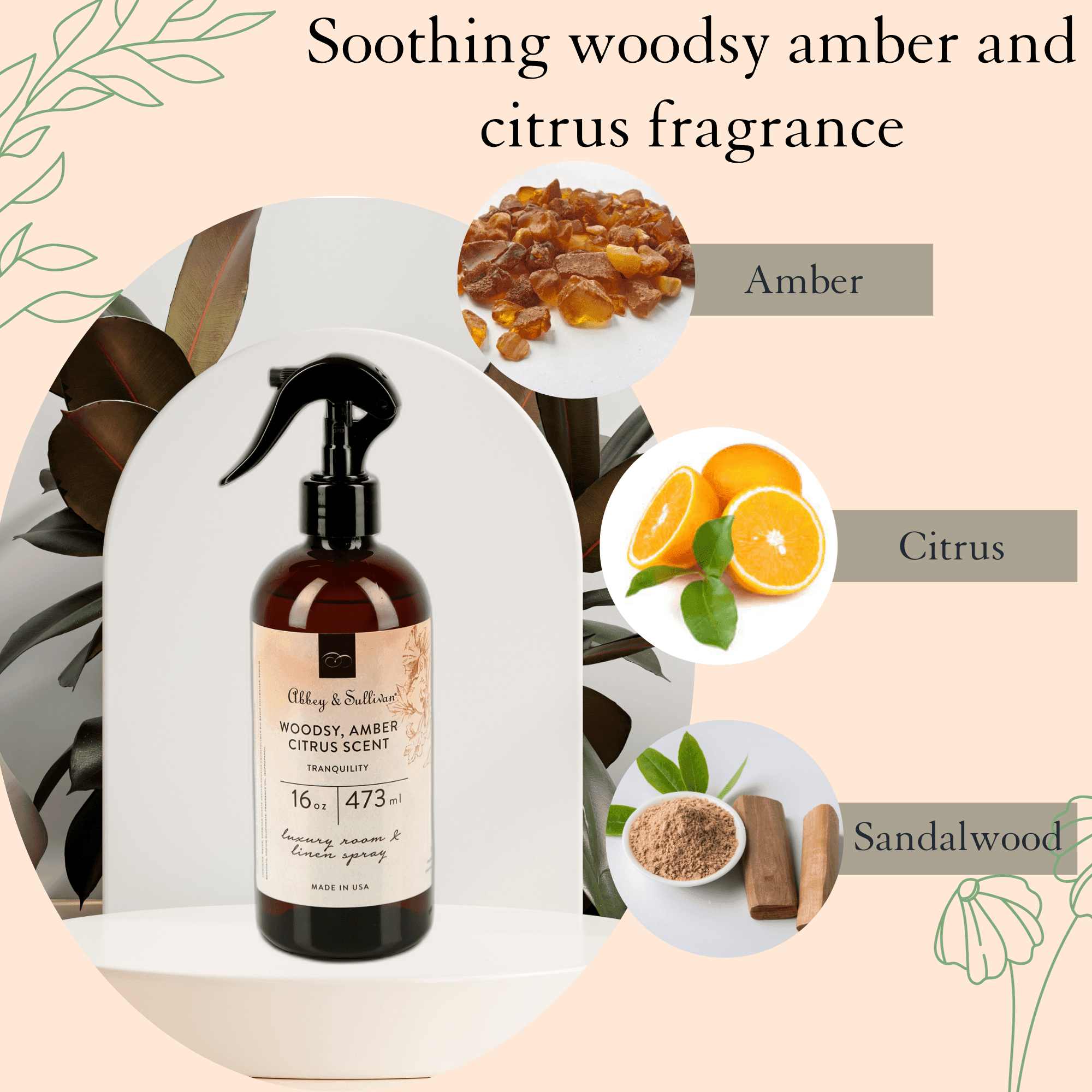Best linen and room sprays - Tranquility - Abbey & Sullivan