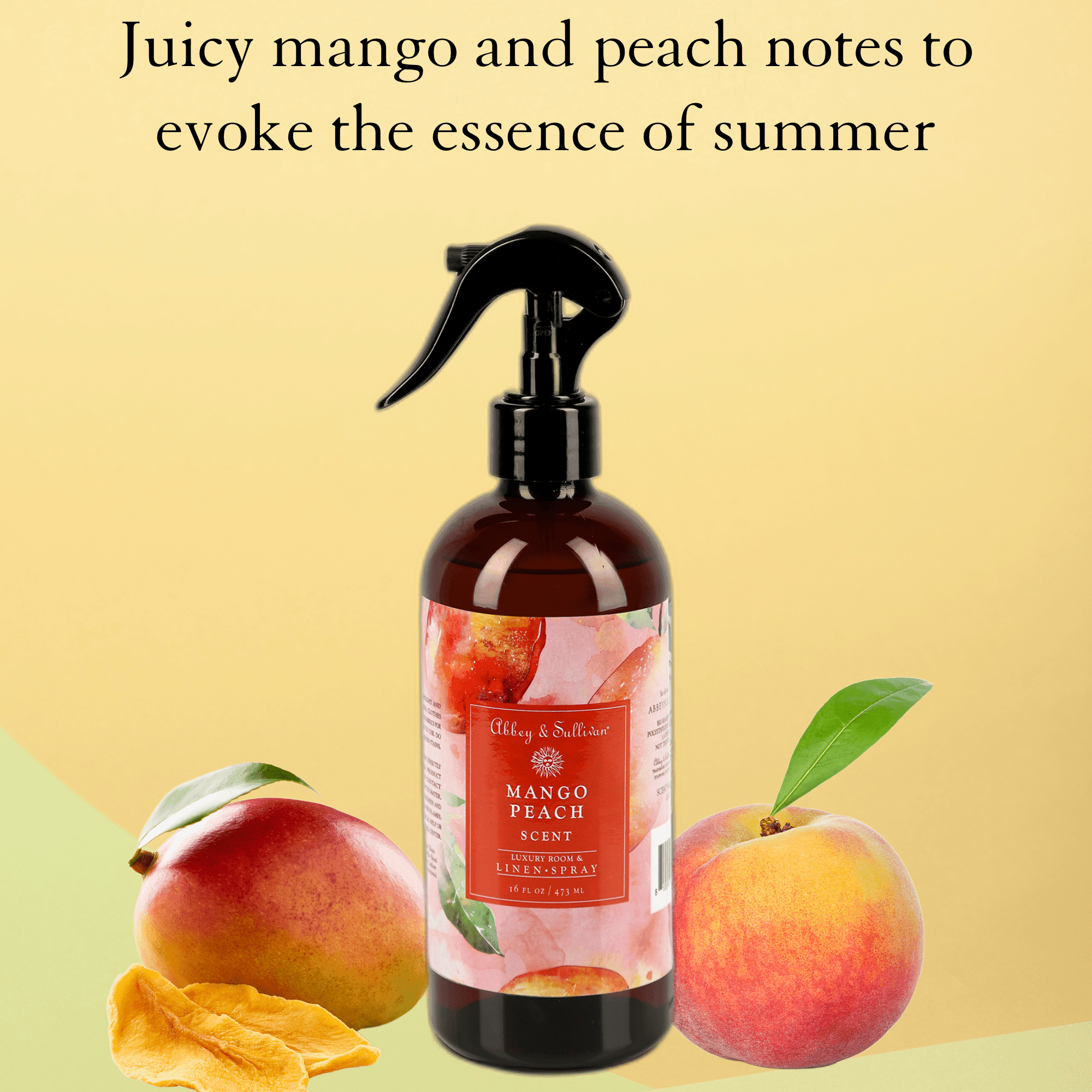 Linen and Room Spray, Mango Peach - Abbey & Sullivan