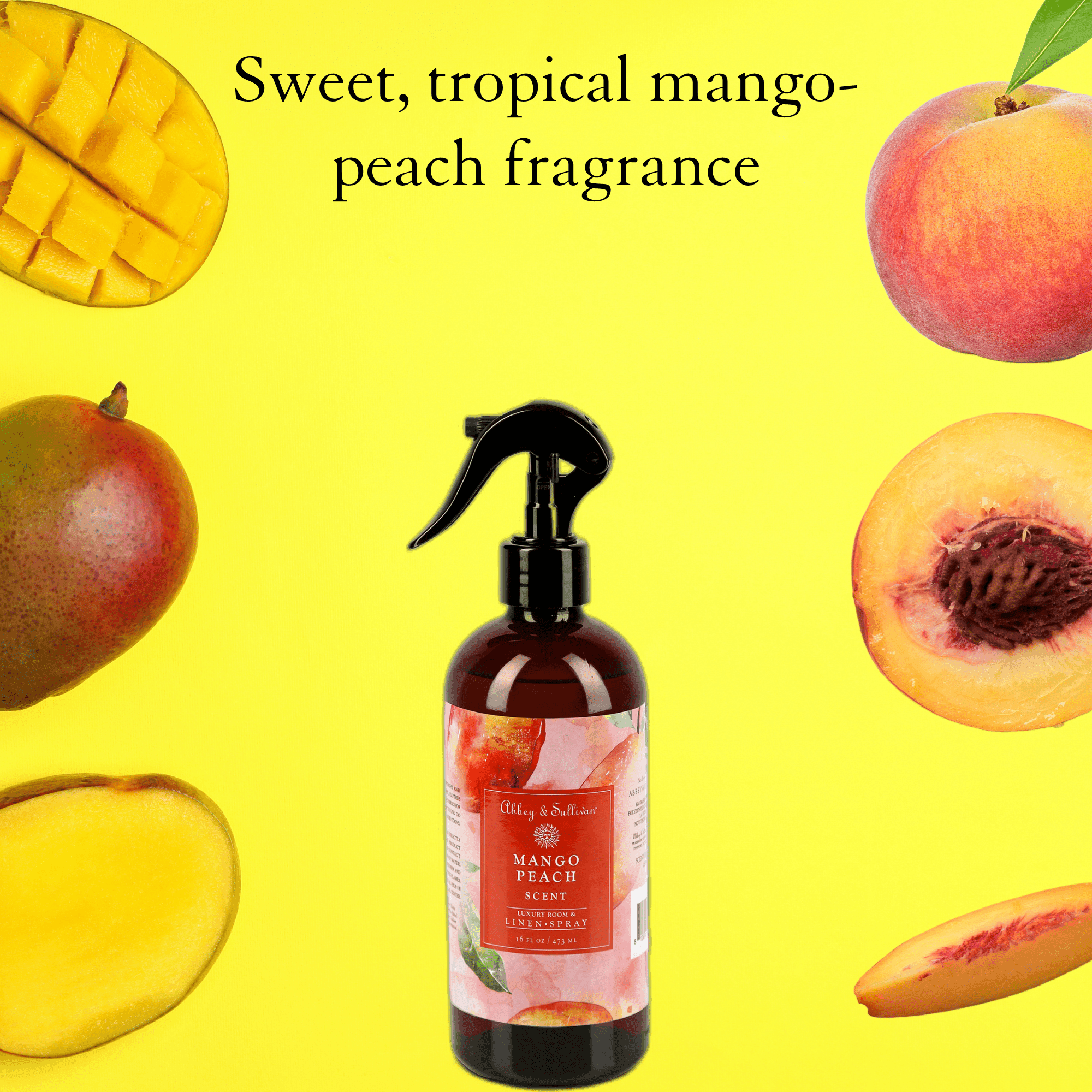 Linen and Room Spray, Mango Peach - Abbey & Sullivan