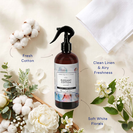 Linen and Room Sprays, Elegant Cotton