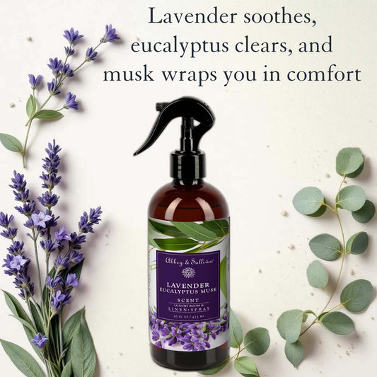 Linen and Room Sprays, Lavender Eucalyptus Musk