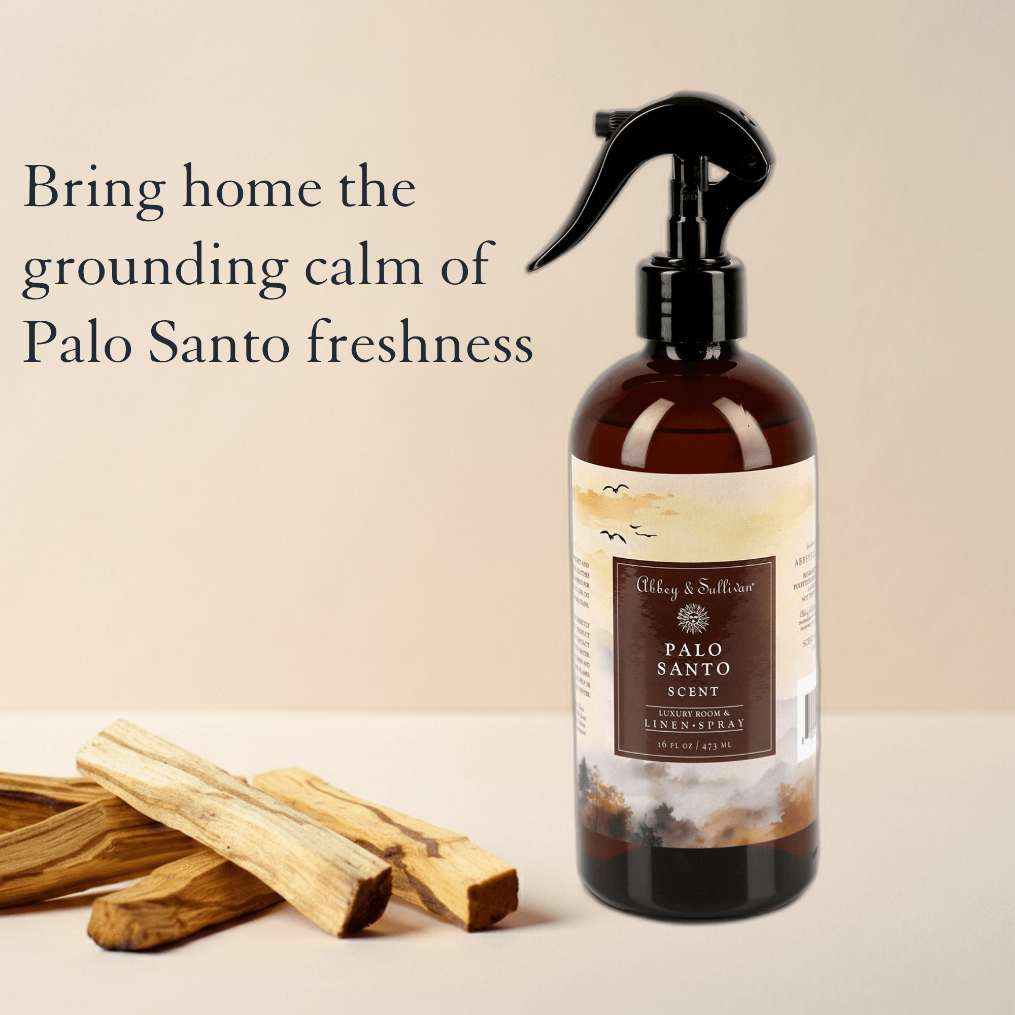 Linen and Room Spray, Palo Santo - Abbey & Sullivan