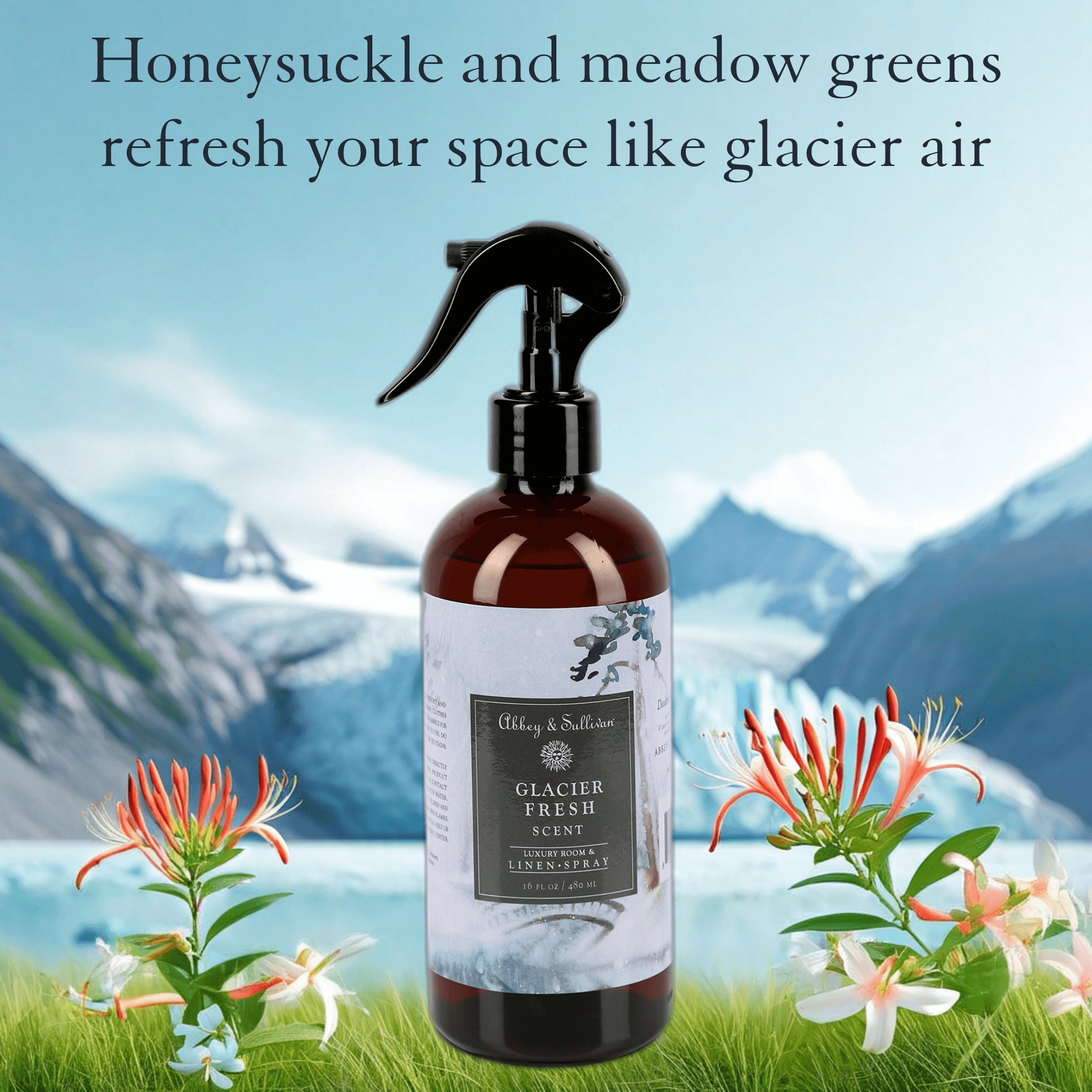 Best linen and room sprays - Glacier Fresh - Abbey & Sullivan