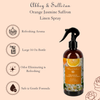 Linen and Room Spray, Orange Jasmine Saffron