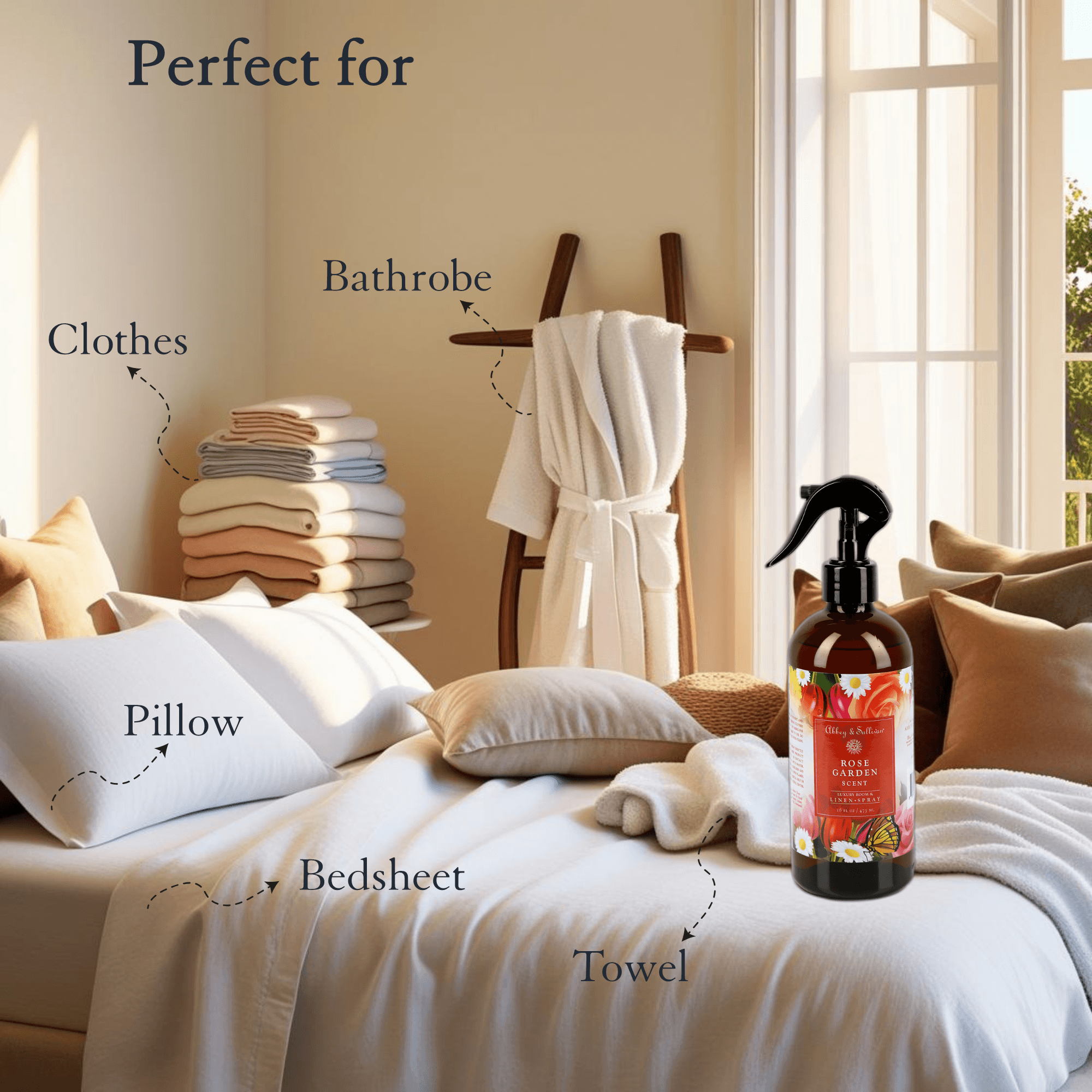Best linen and room sprays - Rose Garden - Abbey & Sullivan