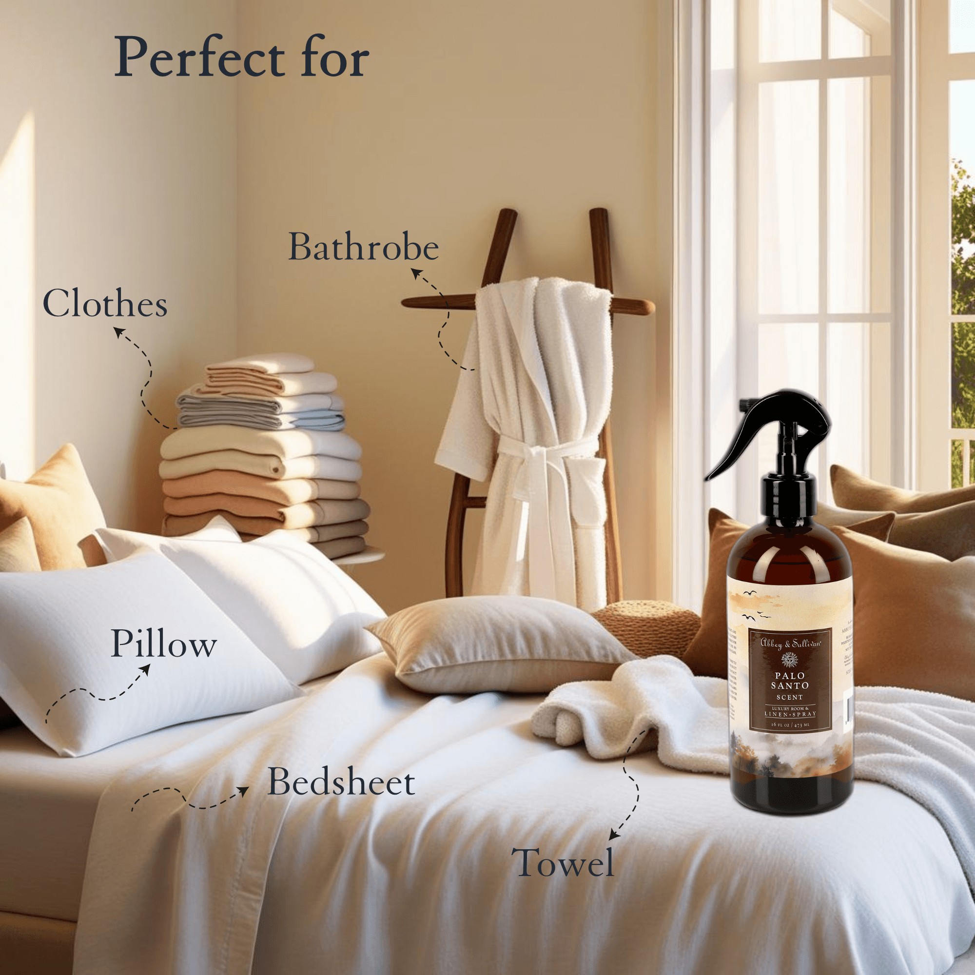 Linen and Room Spray, Palo Santo - Abbey & Sullivan