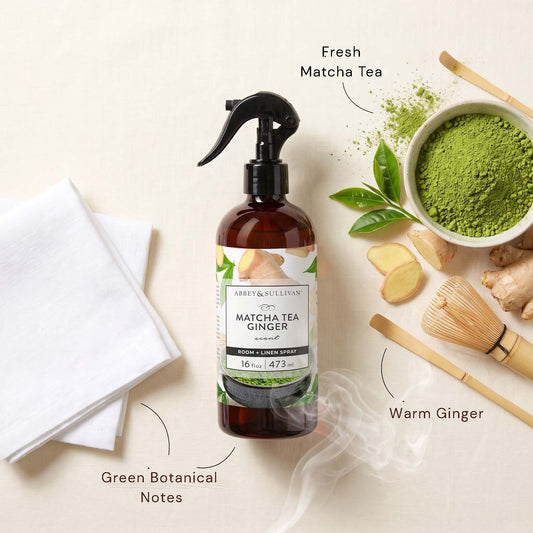 Linen and Room Sprays, Matcha Tea Ginger
