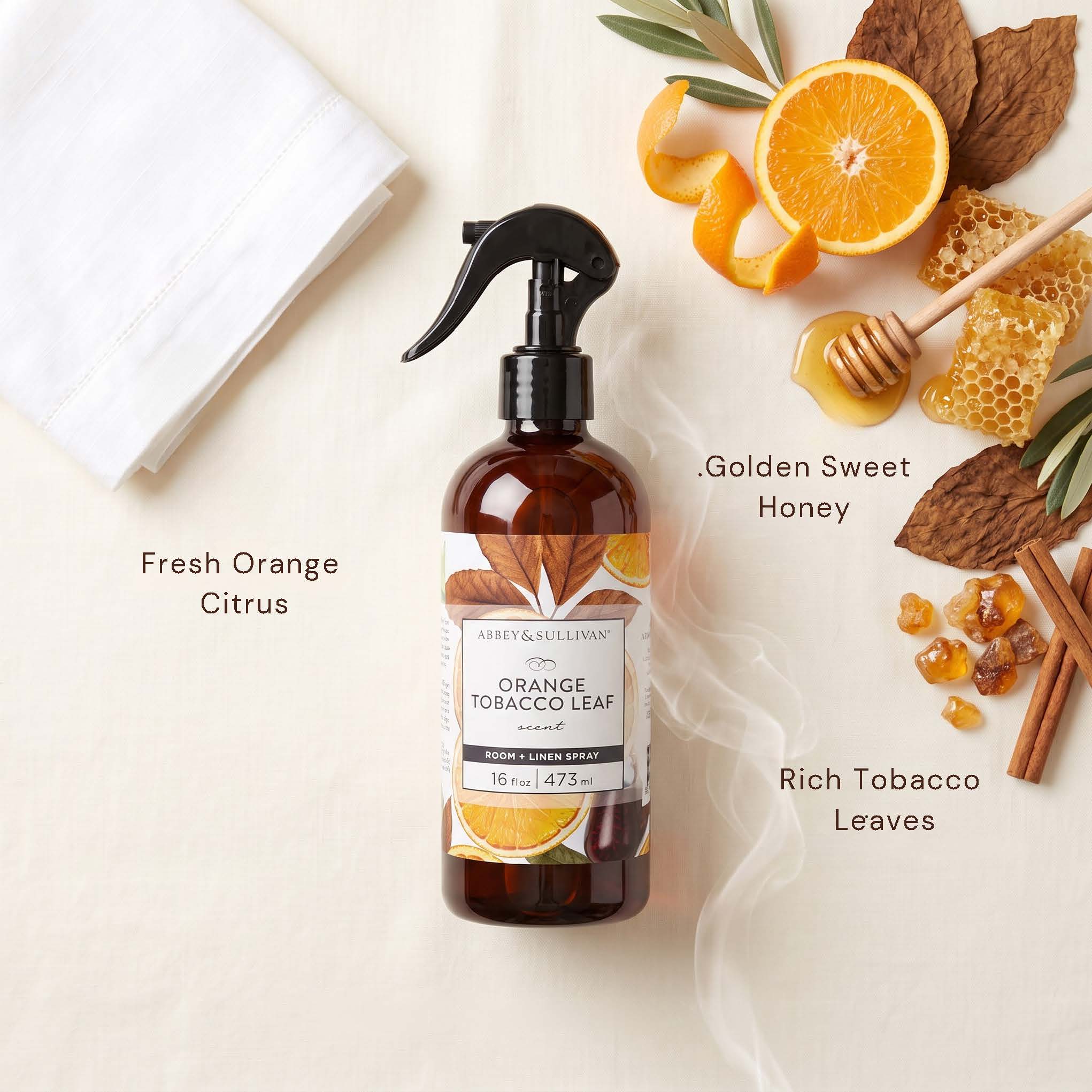 Linen and Room Sprays, Orange Tobacco Leaf Scent – Abbey & Sullivan Linen and Room Sprays, Orange Tobacco Leaf Scent – Abbey & Sullivan