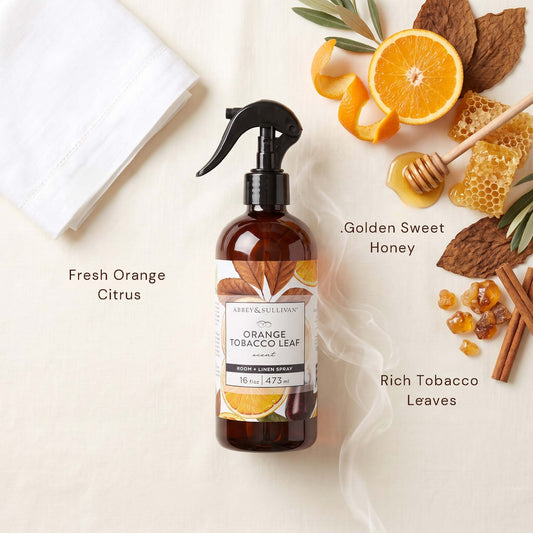 Linen and Room Sprays, Orange Tobacco Leaf