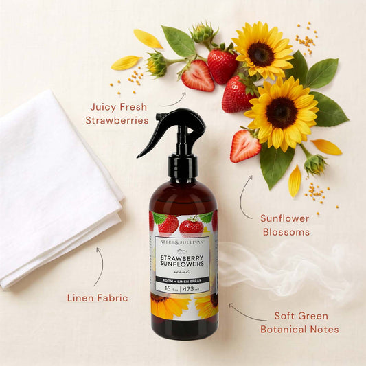 Linen and Room Sprays, Strawberry Sunflowers