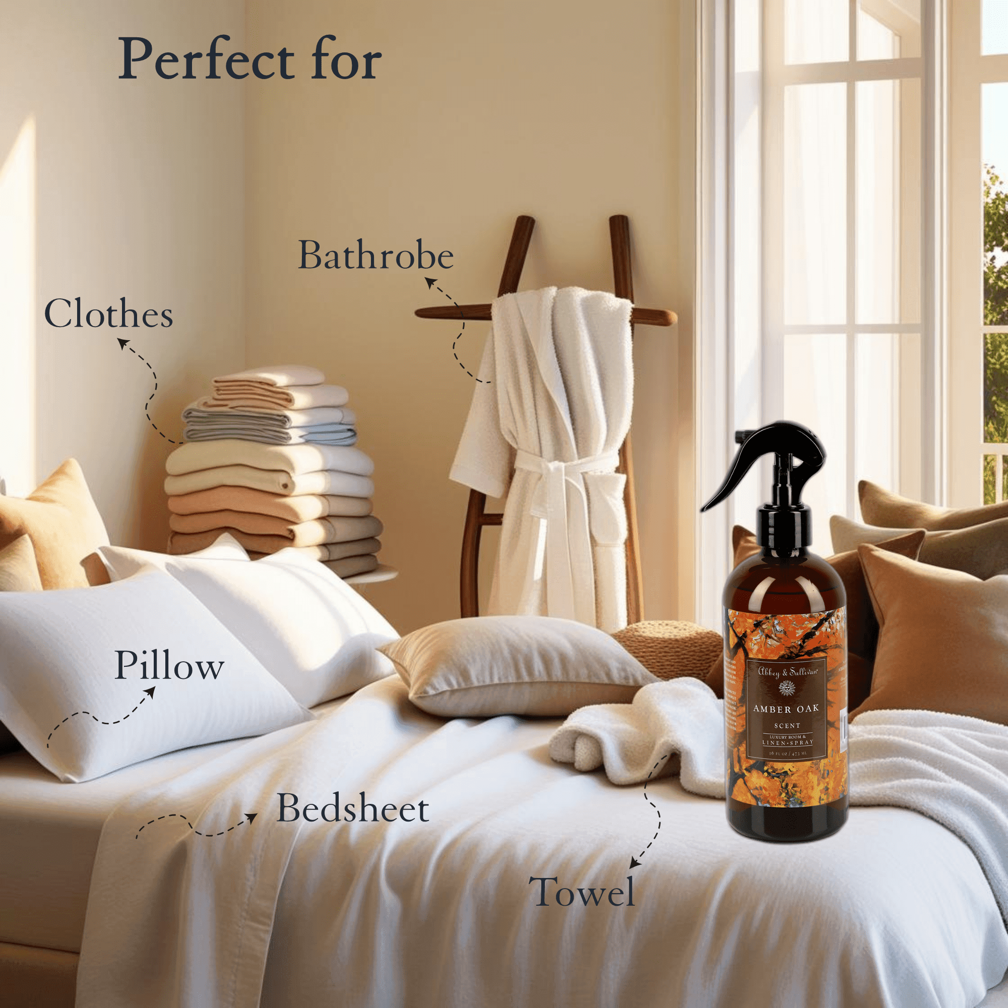 Best linen and room sprays - Amber Oak - Abbey & Sullivan