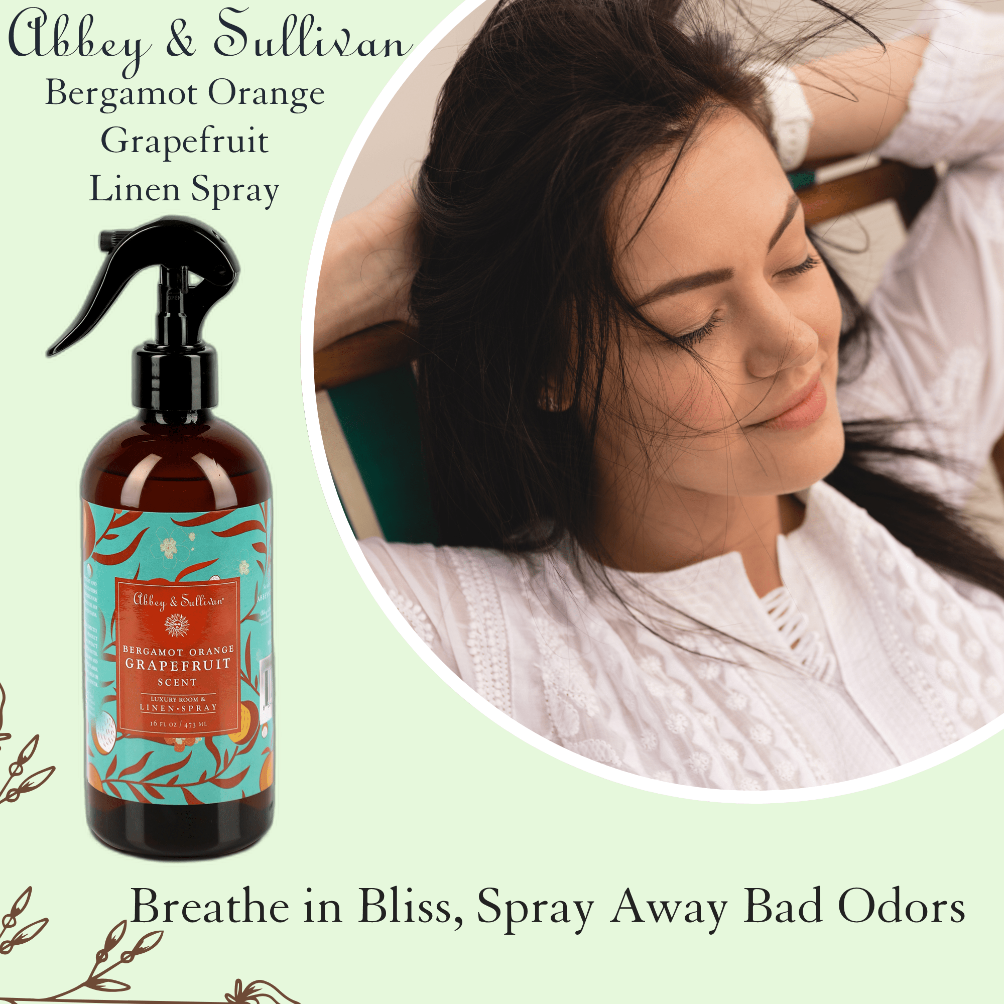 Abbey & Sullivan Best linen and room sprays - Bergamot Orange Grapefruit LS - 1005 - 16