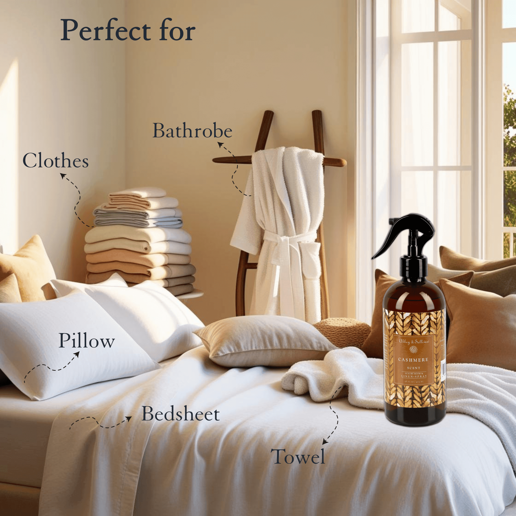 Best linen and room sprays - Cashmere - Abbey & Sullivan