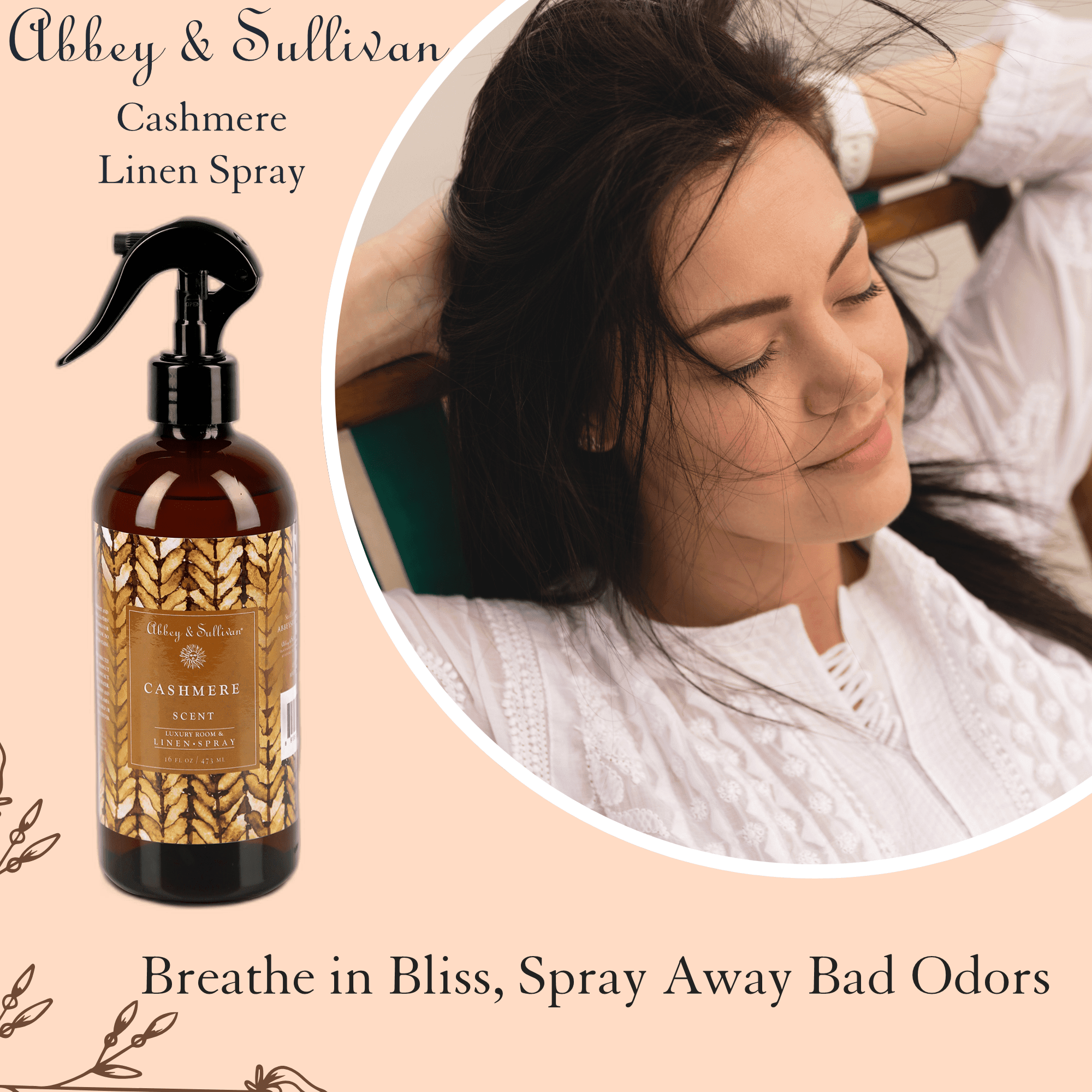 Best linen and room sprays - Cashmere - Abbey & Sullivan