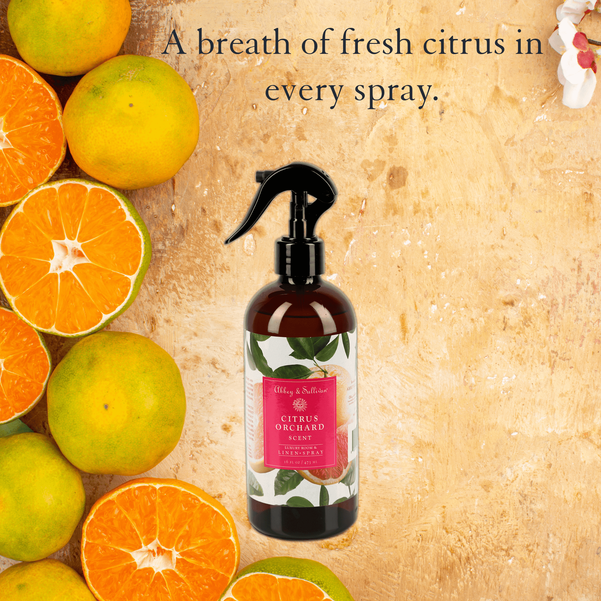 Best linen and room sprays - Citrus Orchard - Abbey & Sullivan