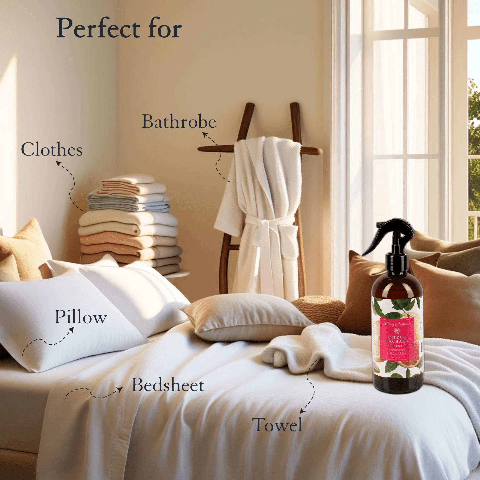 Best linen and room sprays - Citrus Orchard - Abbey & Sullivan