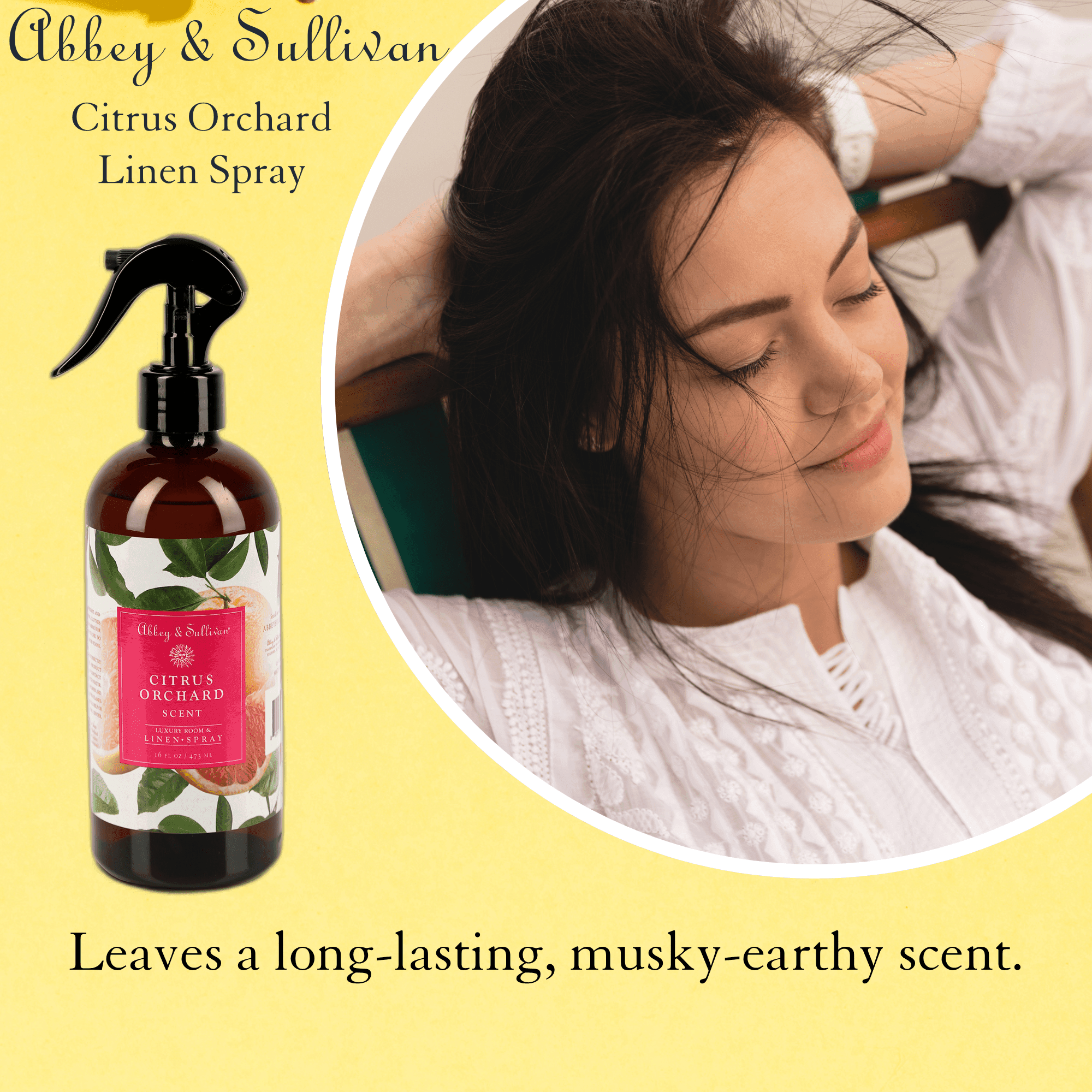 Best linen and room sprays - Citrus Orchard - Abbey & Sullivan