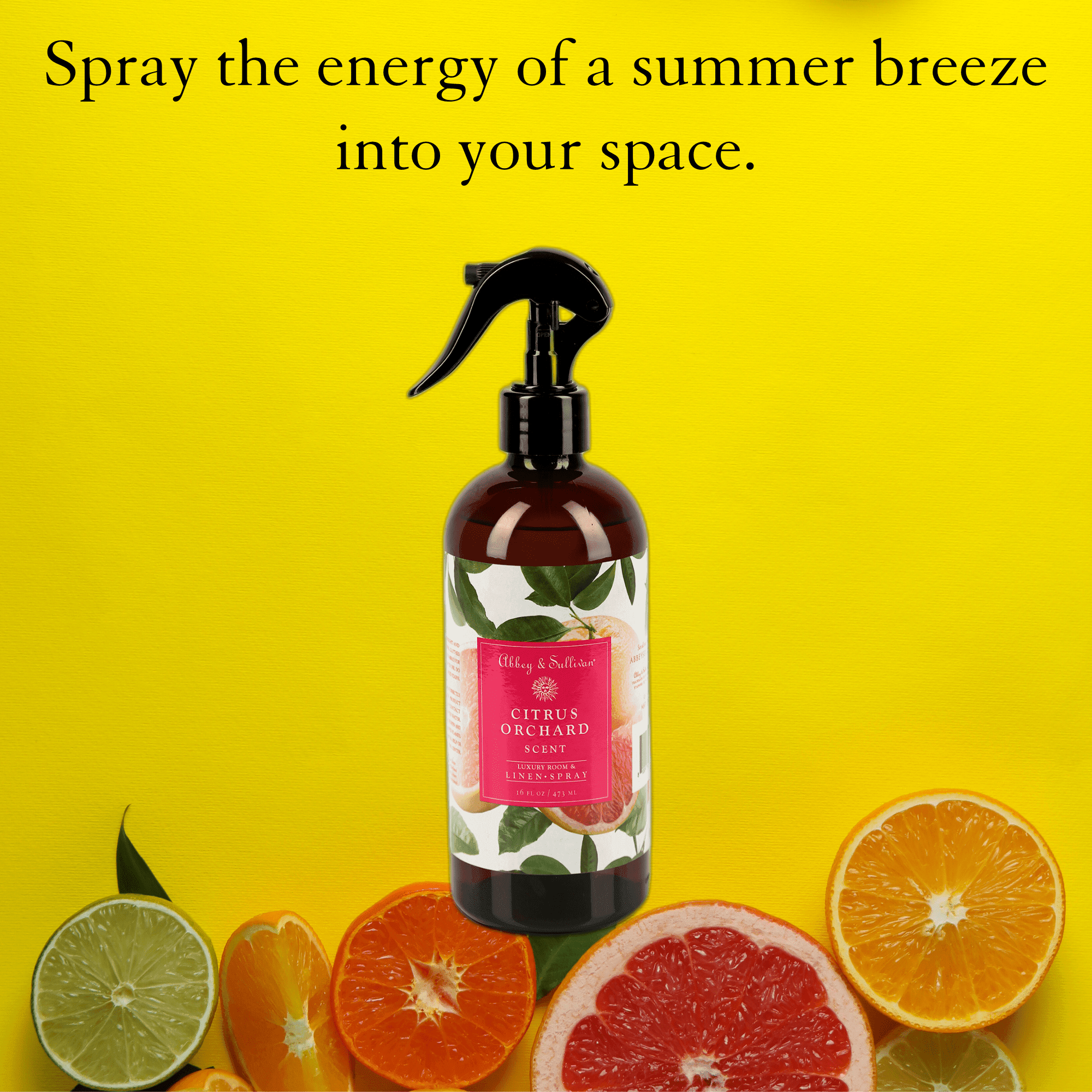 Best linen and room sprays - Citrus Orchard - Abbey & Sullivan