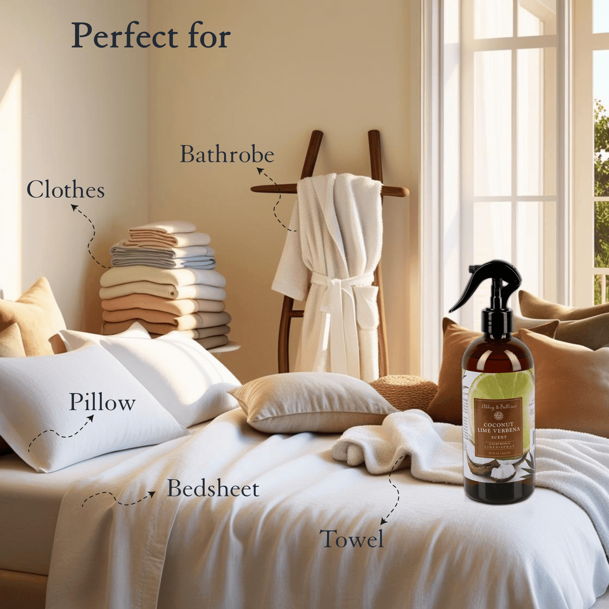 Best linen and room sprays - Coconut Lime Verbena - Abbey & Sullivan