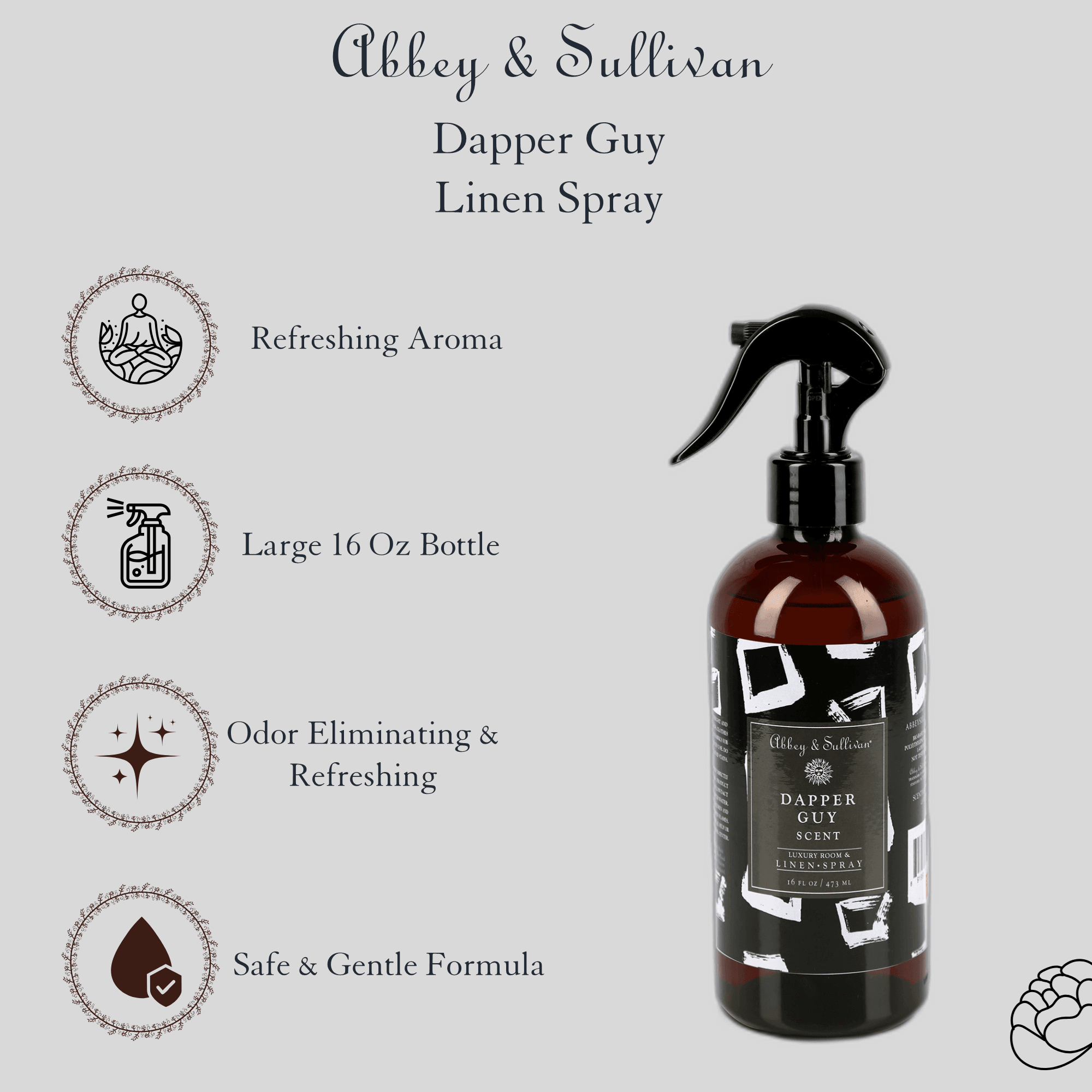 Best linen and room sprays - Dapper Guy - Abbey & Sullivan