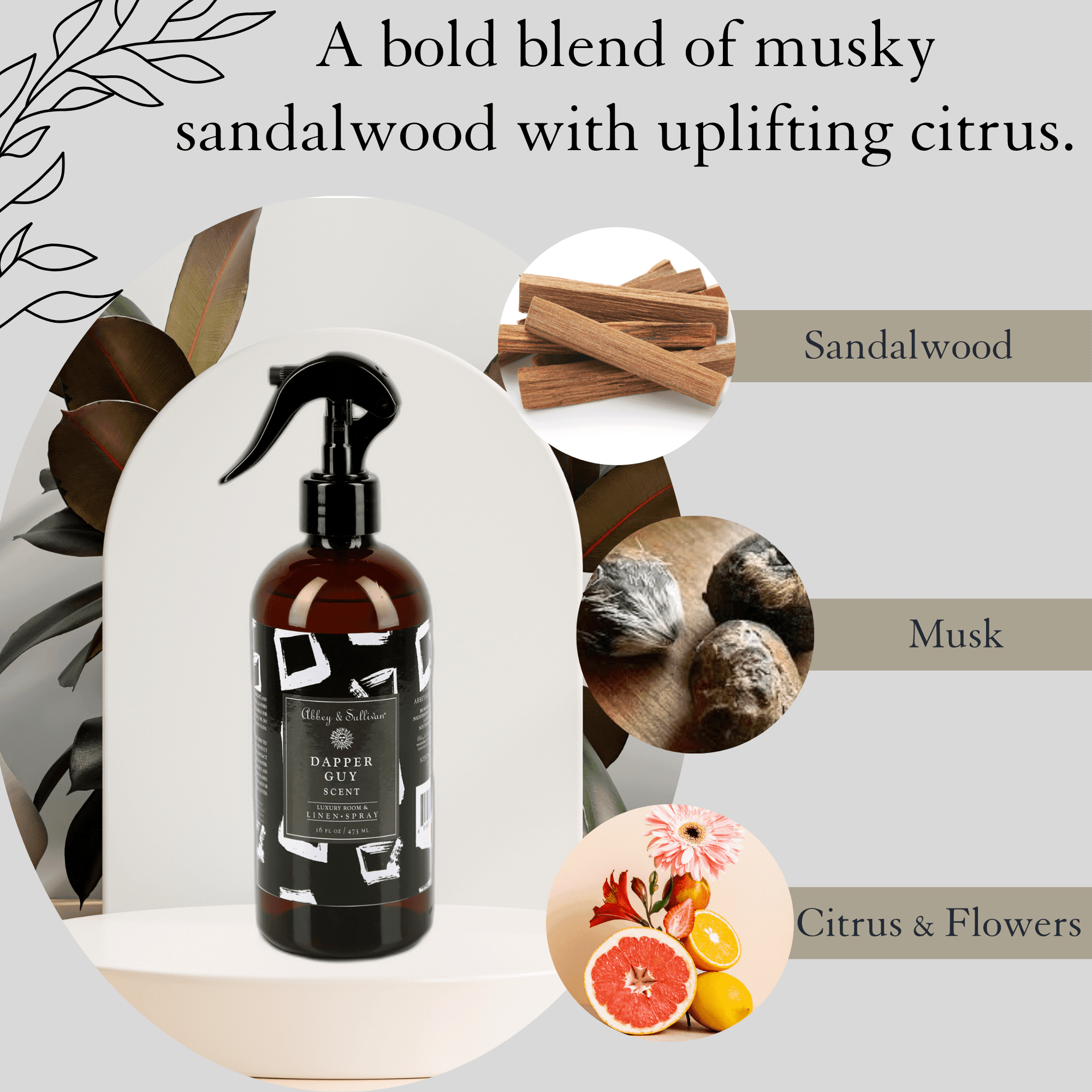 Best linen and room sprays - Dapper Guy - Abbey & Sullivan