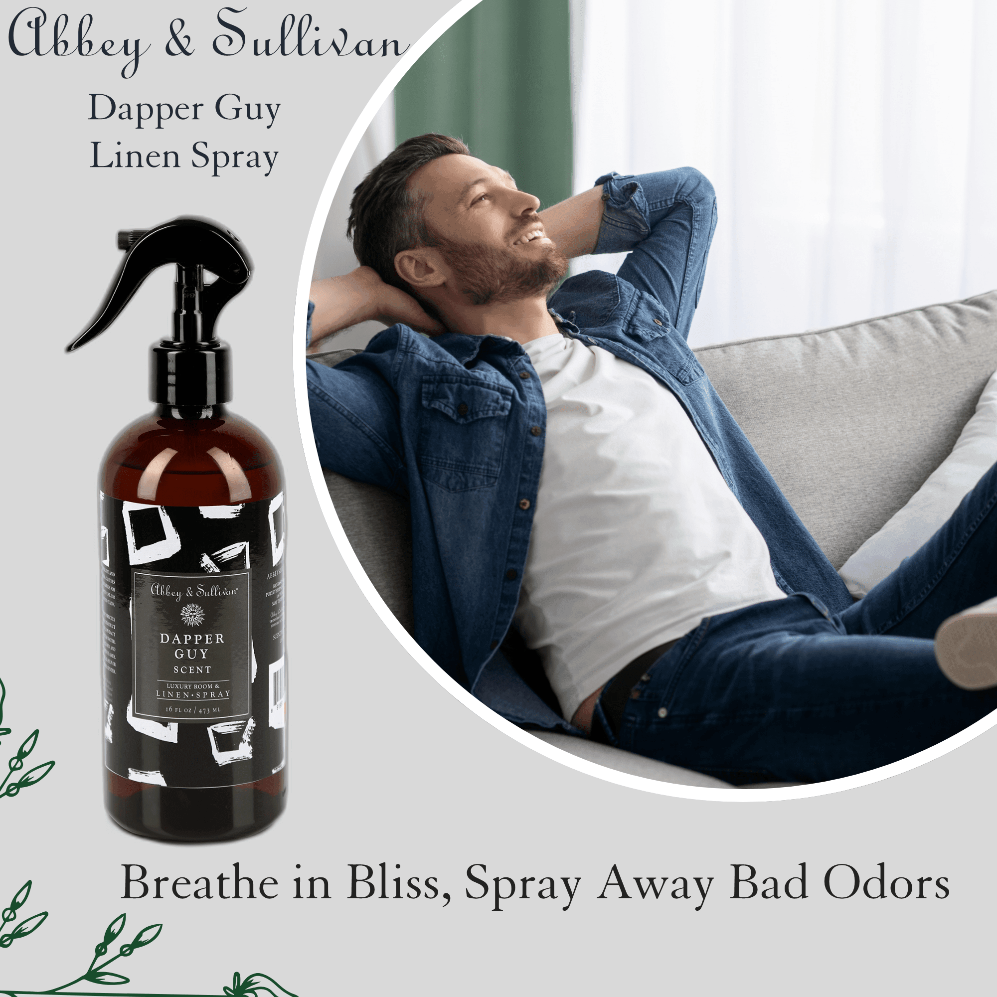 Best linen and room sprays - Dapper Guy - Abbey & Sullivan