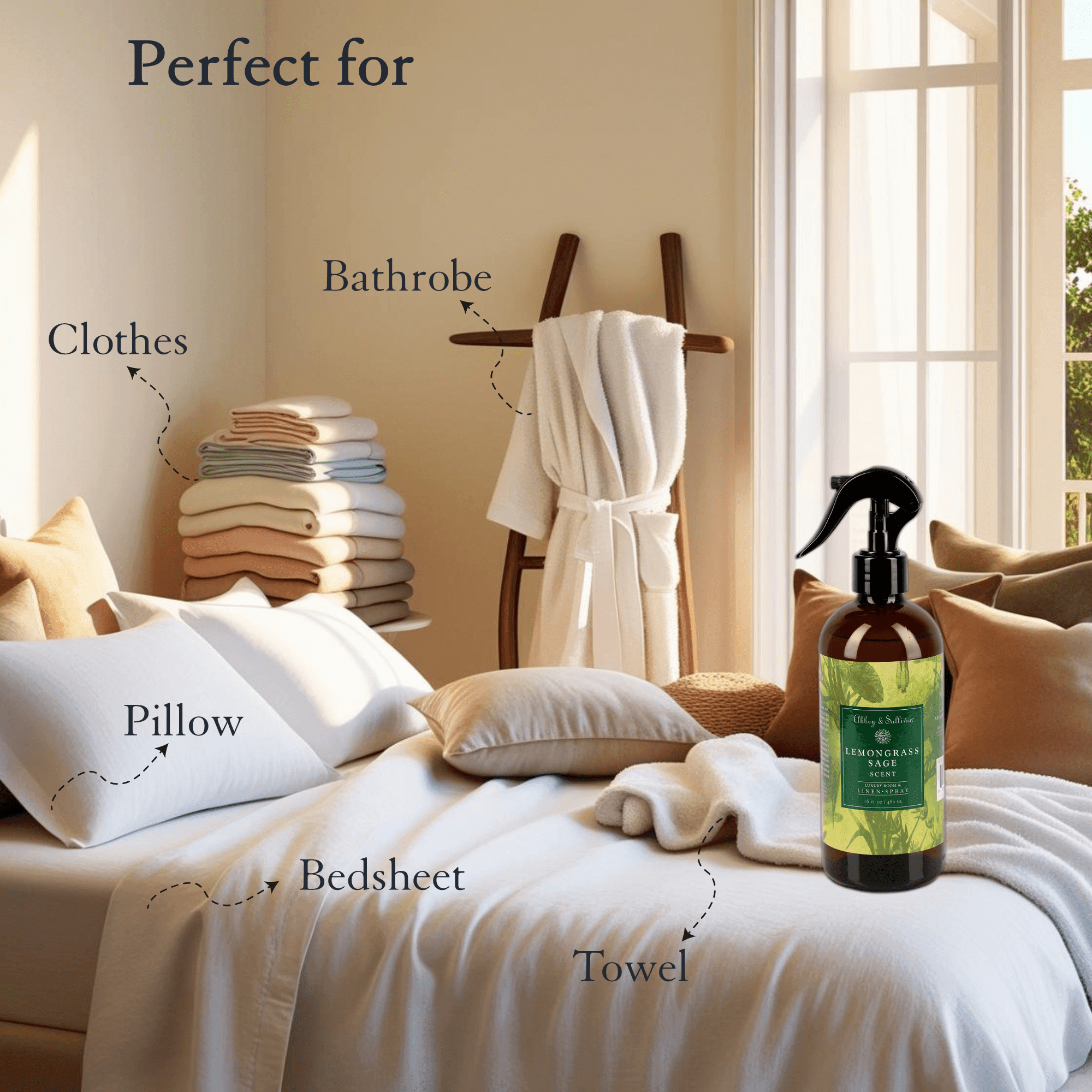 Best linen and room sprays - Lemongrass Sage - Abbey & Sullivan