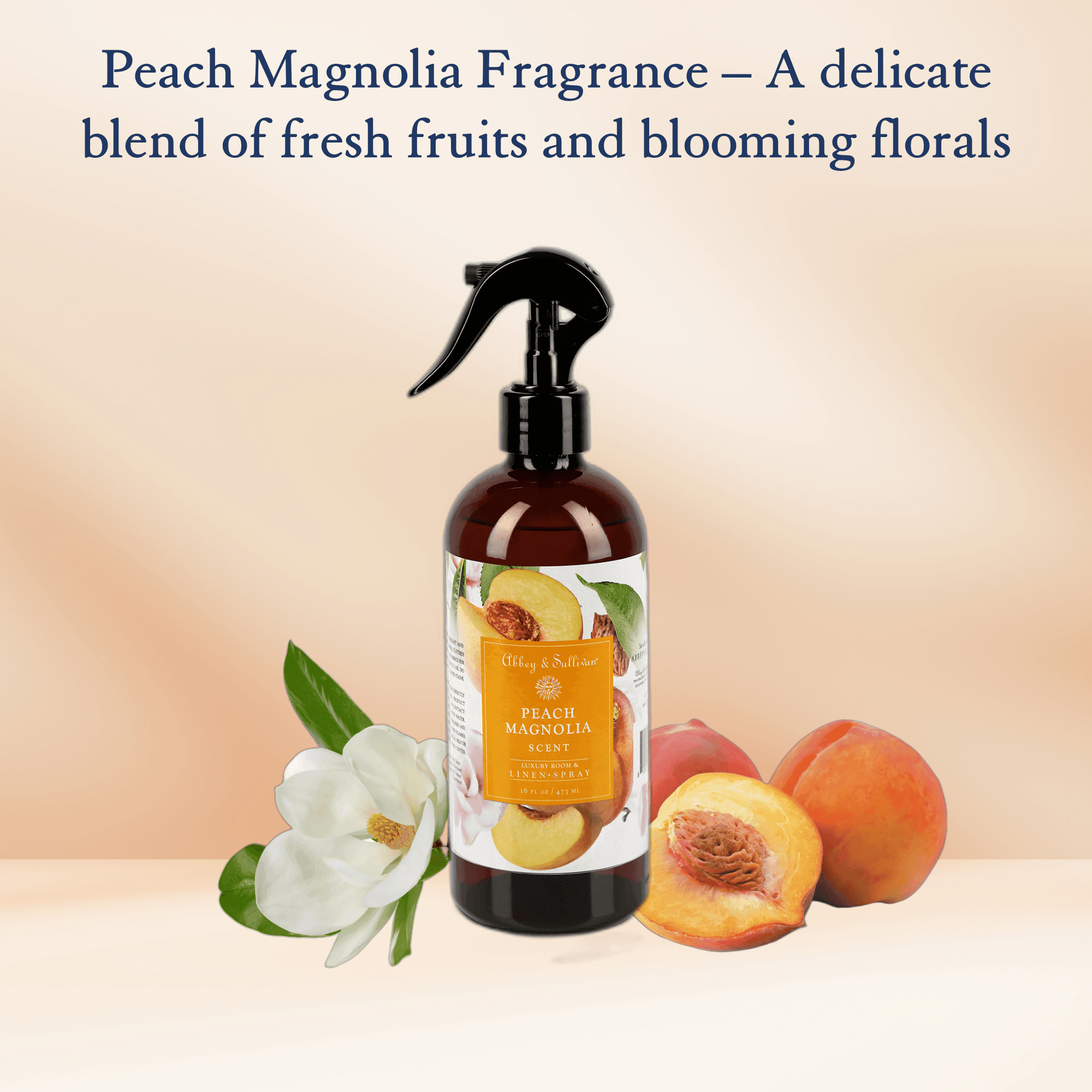 Best linen and room sprays - Peach Magnolia - Abbey & Sullivan