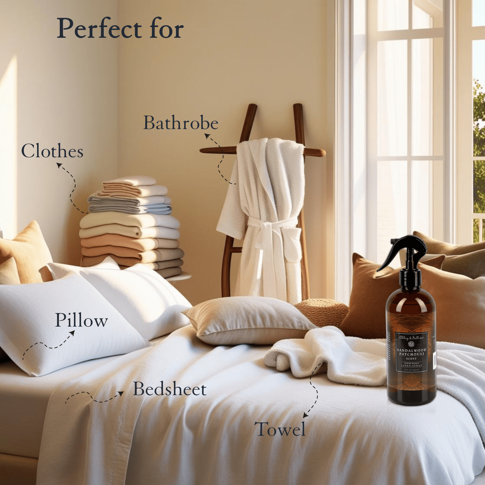 Abbey & Sullivan Best linen and room sprays - Sandalwood Patchouli LS - 1004 - 16