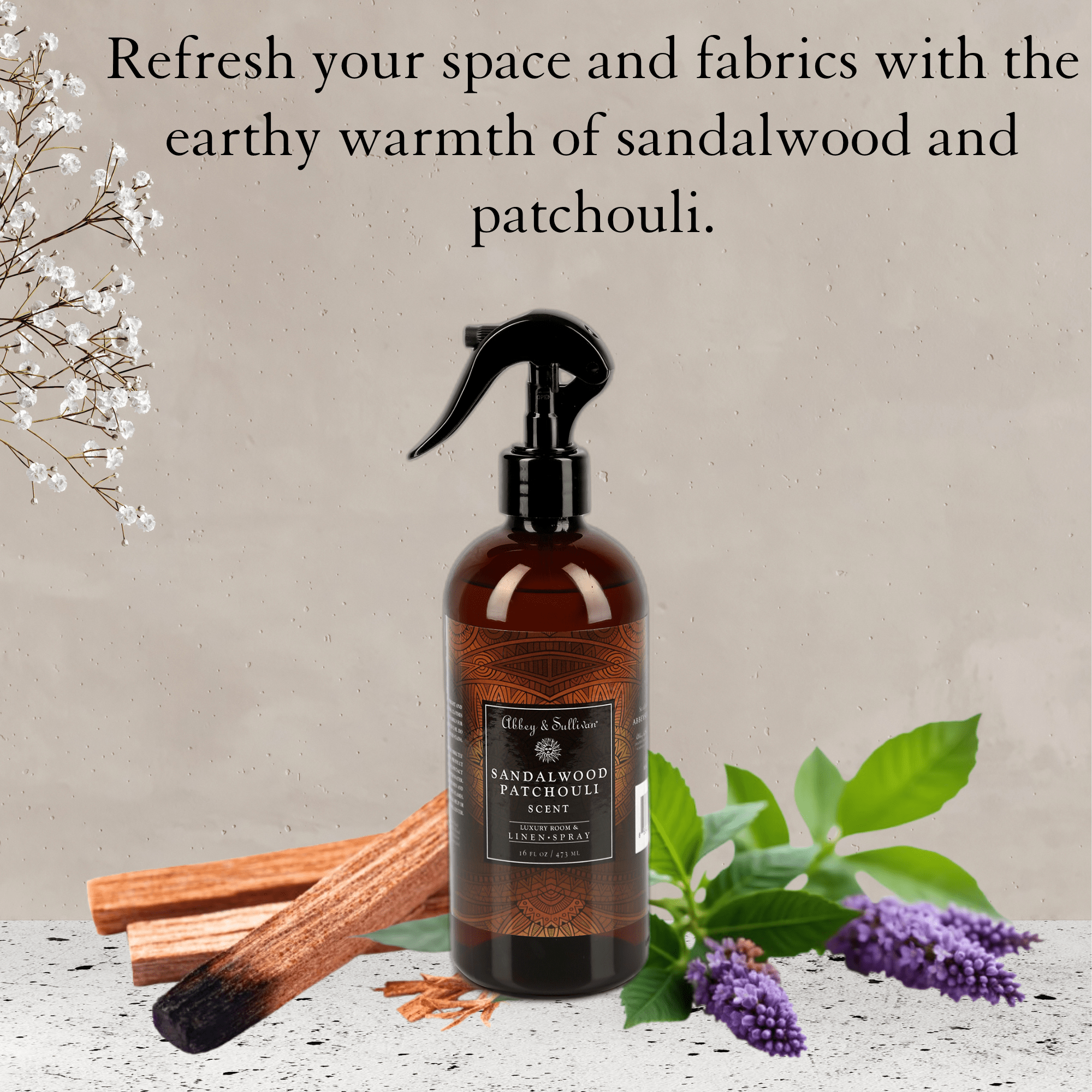 Abbey & Sullivan Best linen and room sprays - Sandalwood Patchouli LS - 1004 - 16