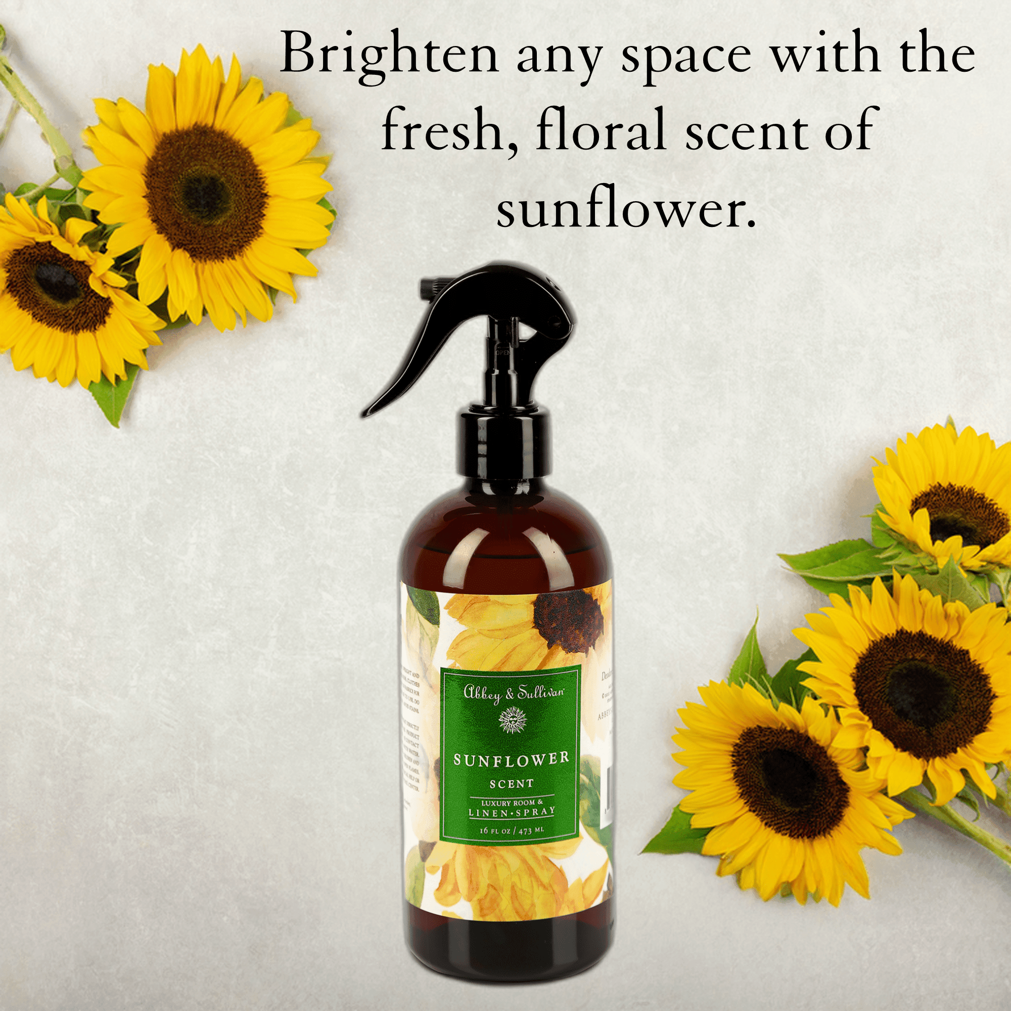 Best linen and room sprays - Sunflower - Abbey & Sullivan