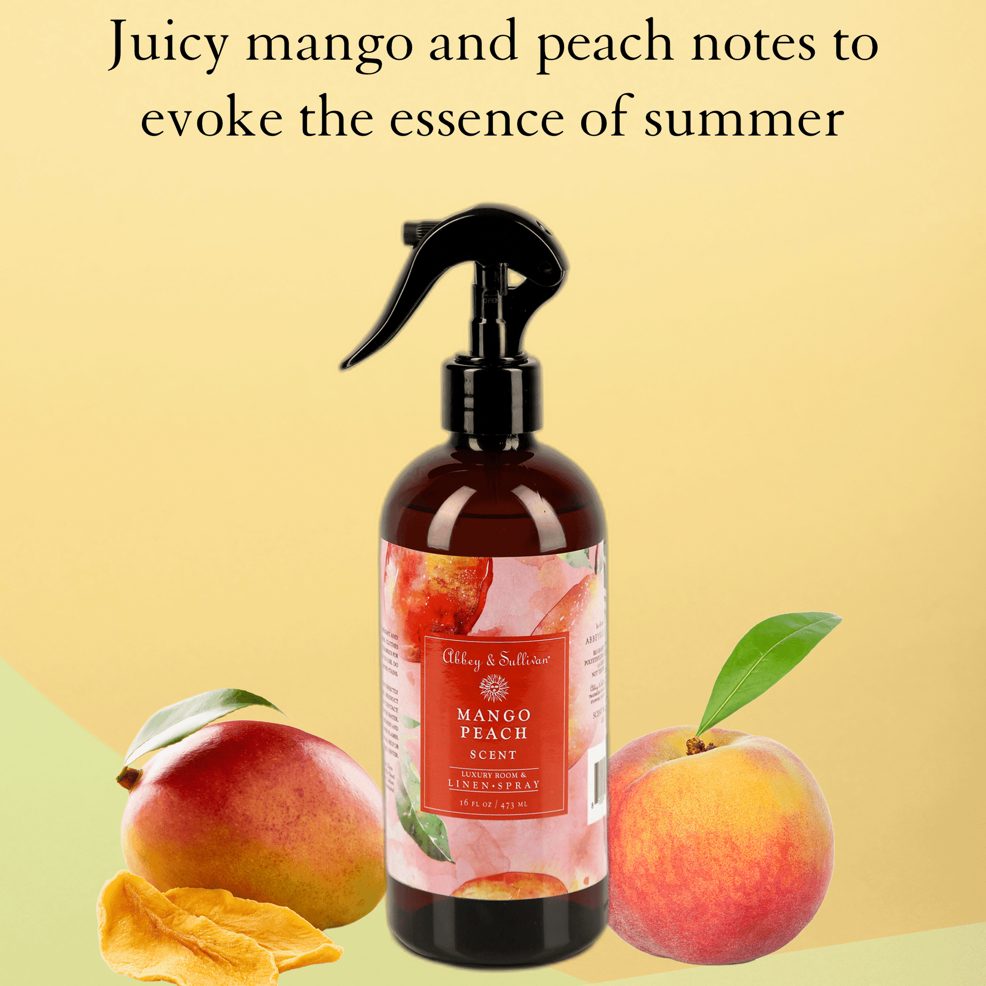 Abbey & Sullivan Linen and Room Spray, Mango Peach LS-1060-16