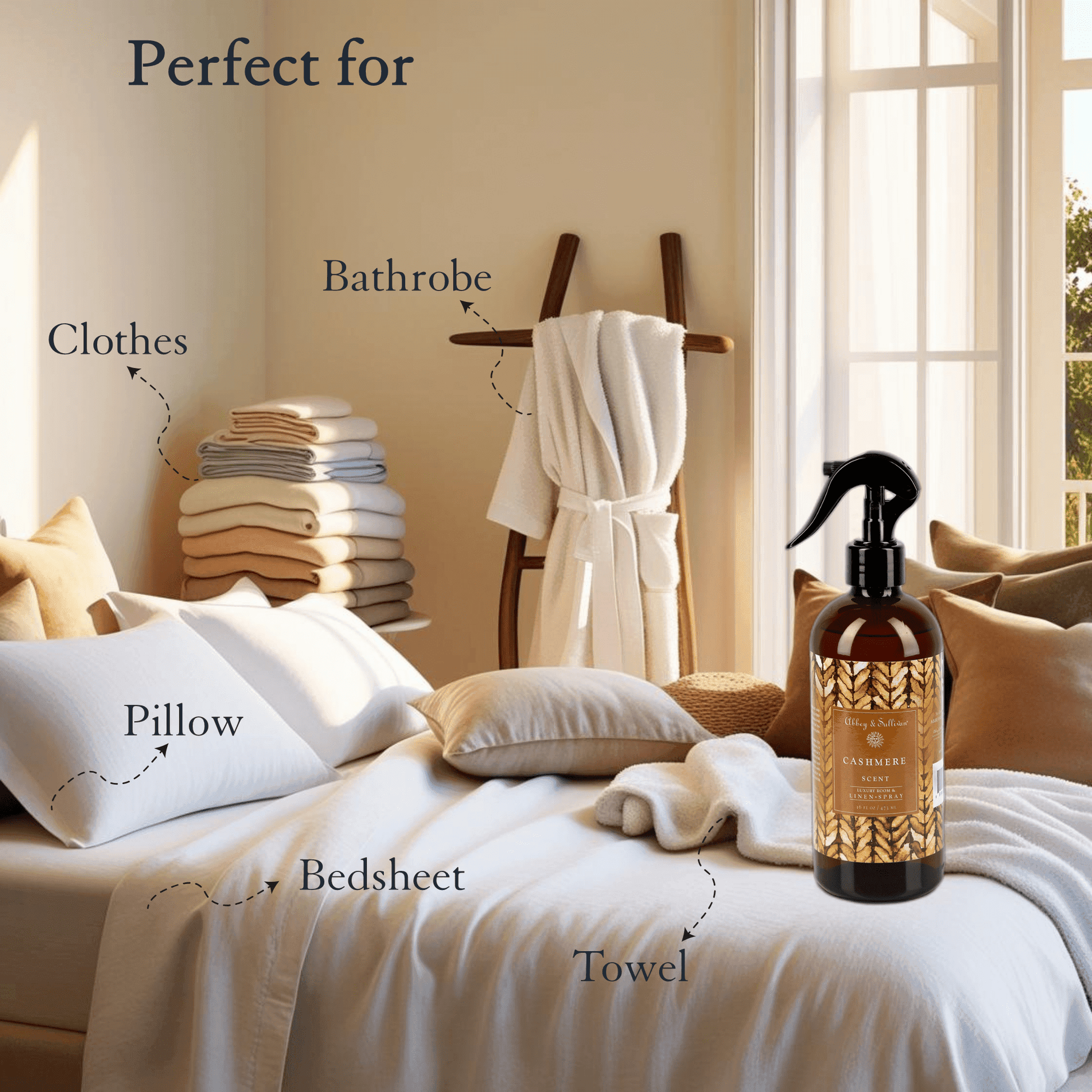 Abbey & Sullivan Linen and Room Sprays, Cashmere LS-1027-16