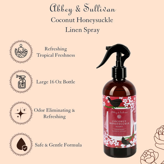 Abbey & Sullivan Linen and Room Sprays, Coconut Honeysuckle LS-1006-16