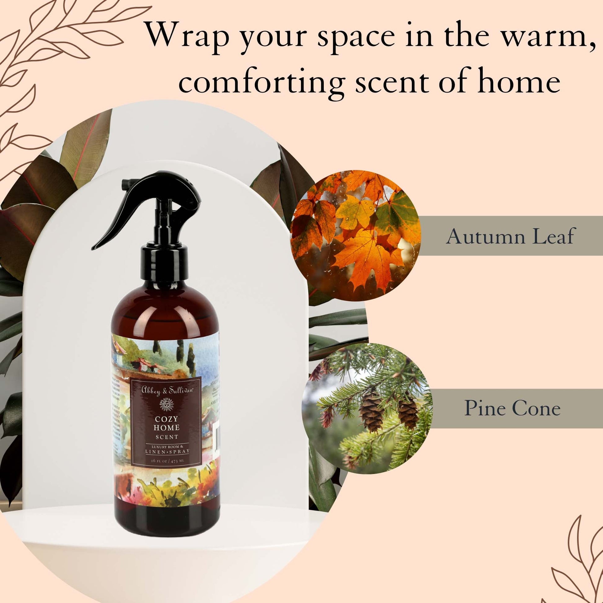 Abbey & Sullivan Linen and Room Sprays, Cozy Home LS-1048-16