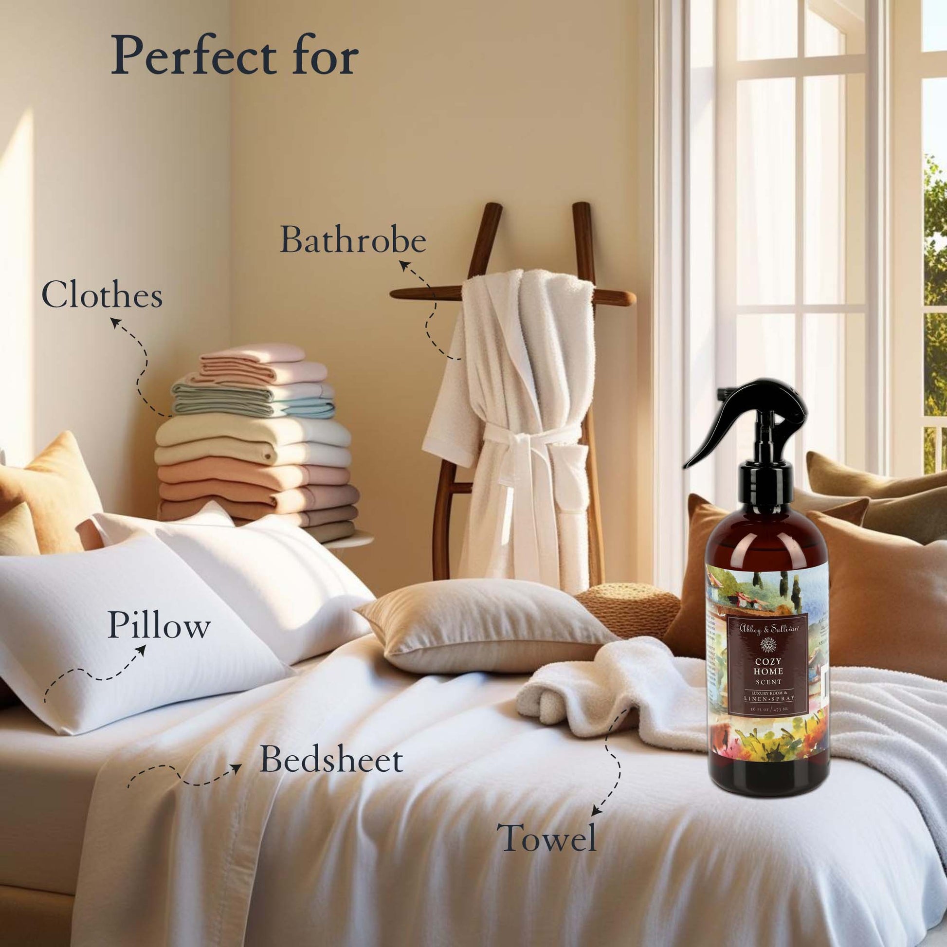 Abbey & Sullivan Linen and Room Sprays, Cozy Home LS-1048-16