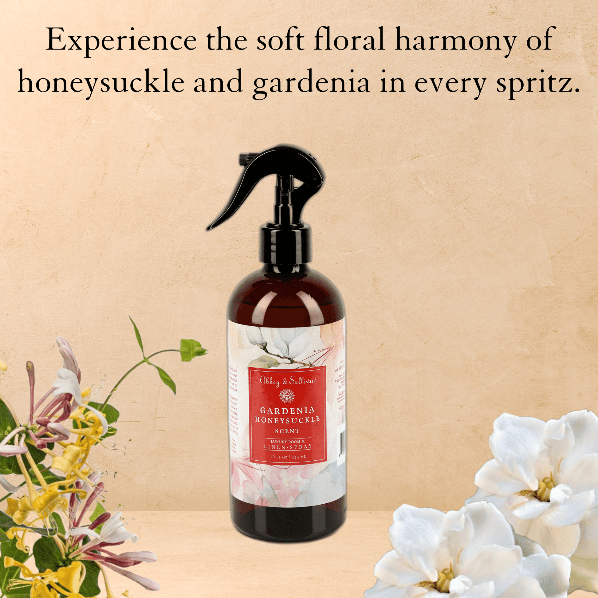 Abbey & Sullivan Linen and Room Sprays, Gardenia Honeysuckle LS-1058-16