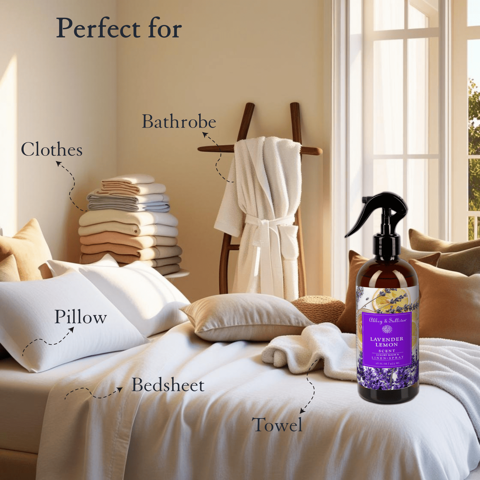 Abbey & Sullivan Linen and Room Sprays, Lavender Lemon LS-1066-16
