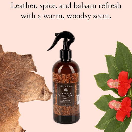 Abbey & Sullivan Linen and Room Sprays, Leather Balsam Spice LS-1035-16