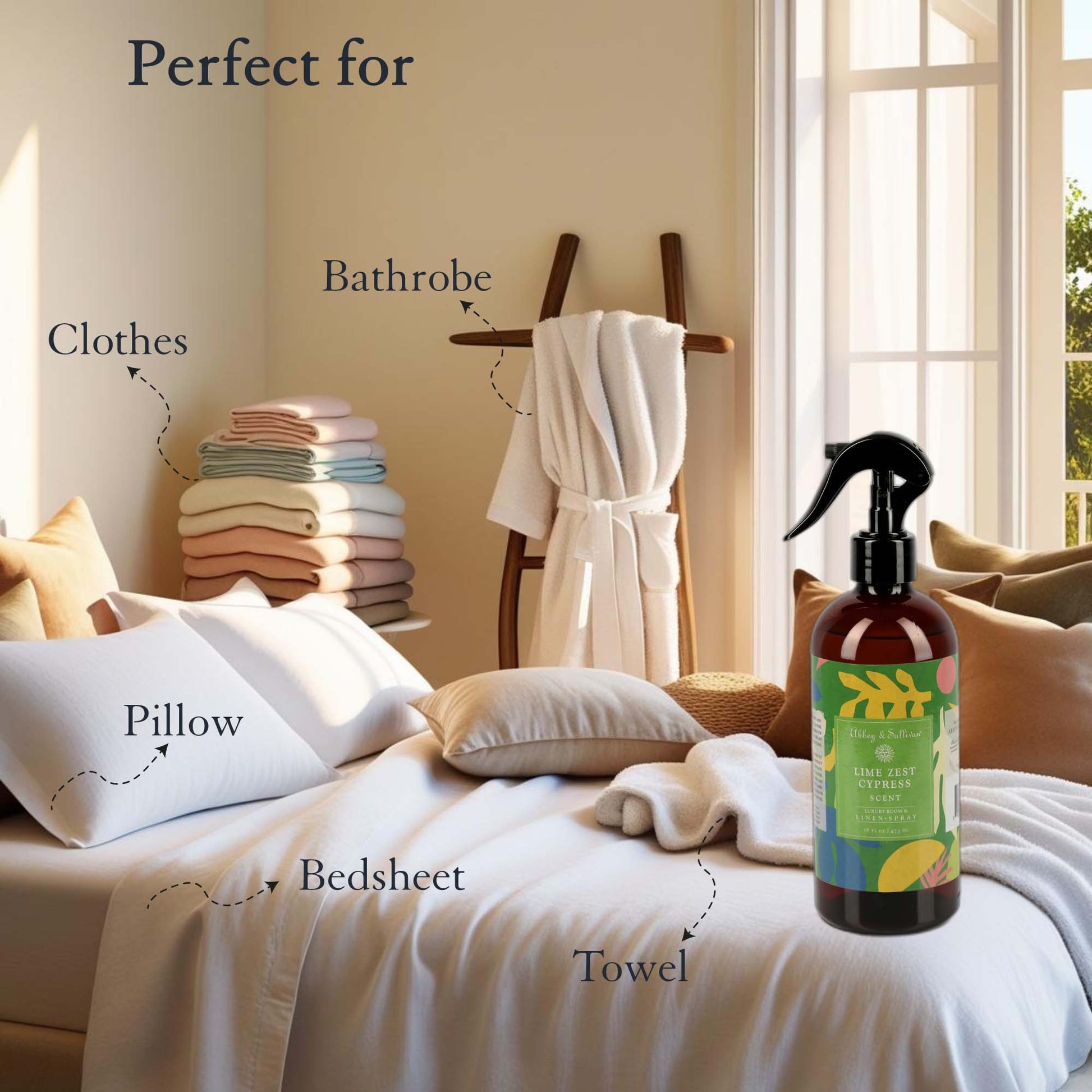 Abbey & Sullivan Linen and Room Sprays, Lime Zest Cypress LS-1043-16