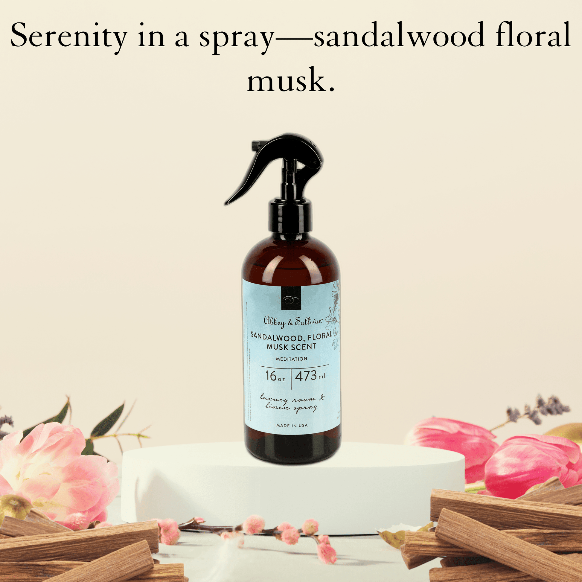 Abbey & Sullivan Linen and Room sprays, Meditation RS-5001-16