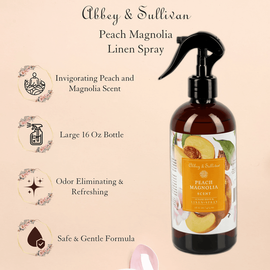 Abbey & Sullivan Linen and Room Sprays, Peach Magnolia LS-1044-16